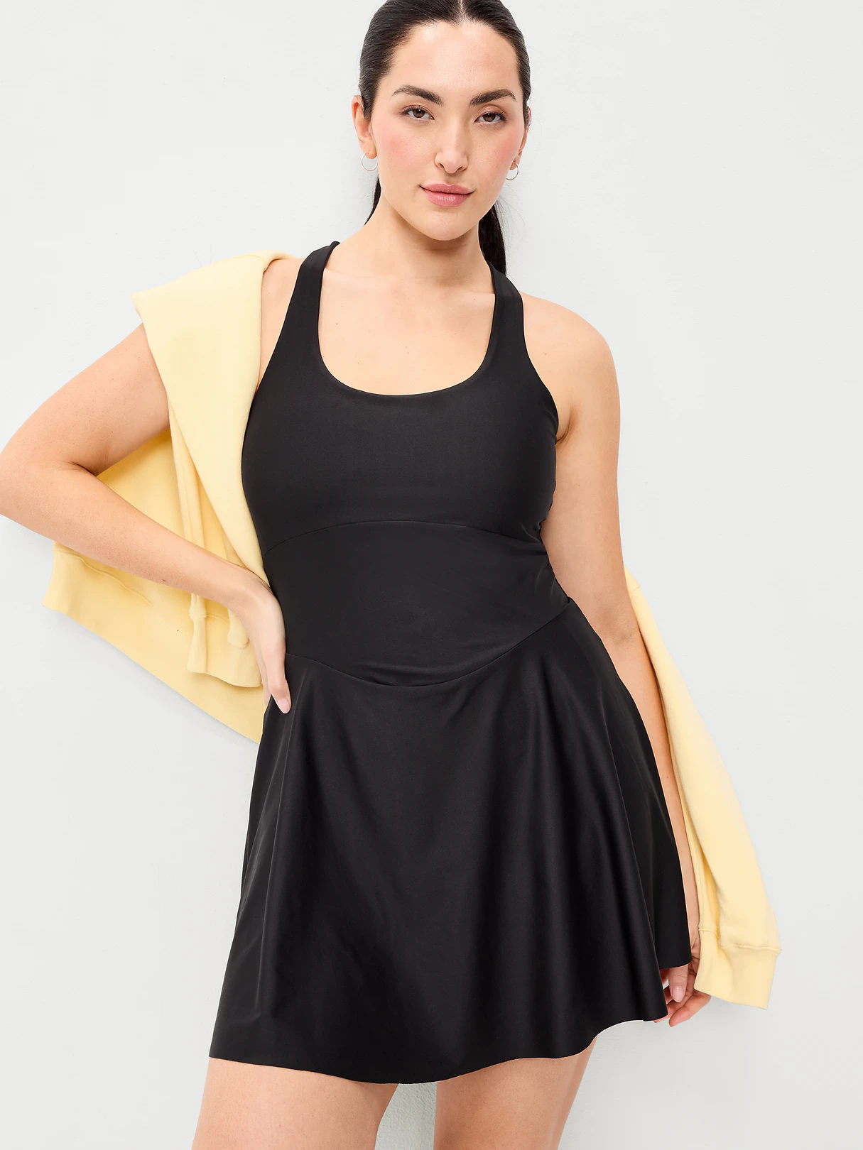 PowerSoft Fit & Flare Athletic Dress - Black Jack