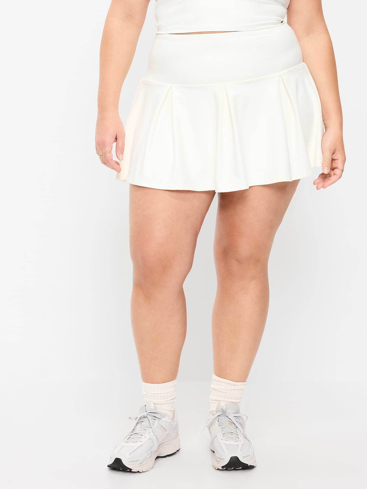 Extra High-Waisted Drop-Waist PowerSoft Skort - Magnolia