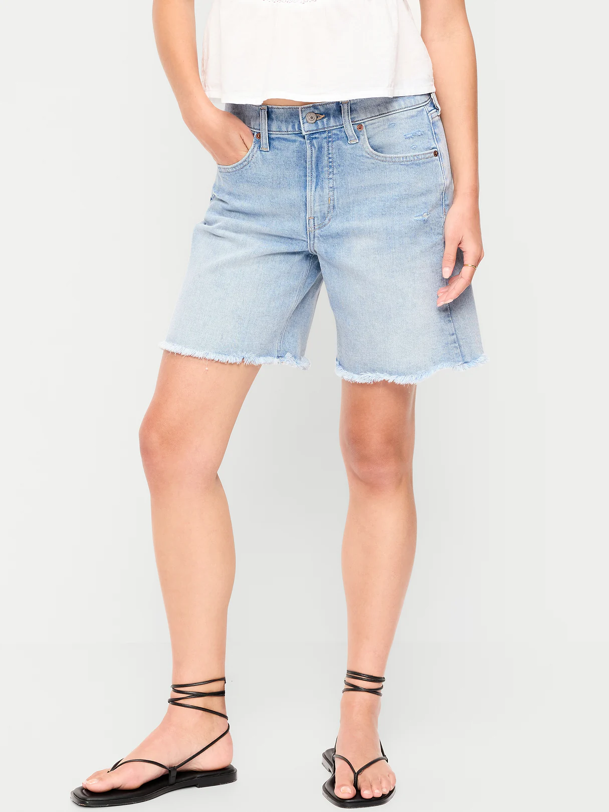 High-Waisted OG Jean Cut-Off Shorts -- 7-inch inseam - Lightest