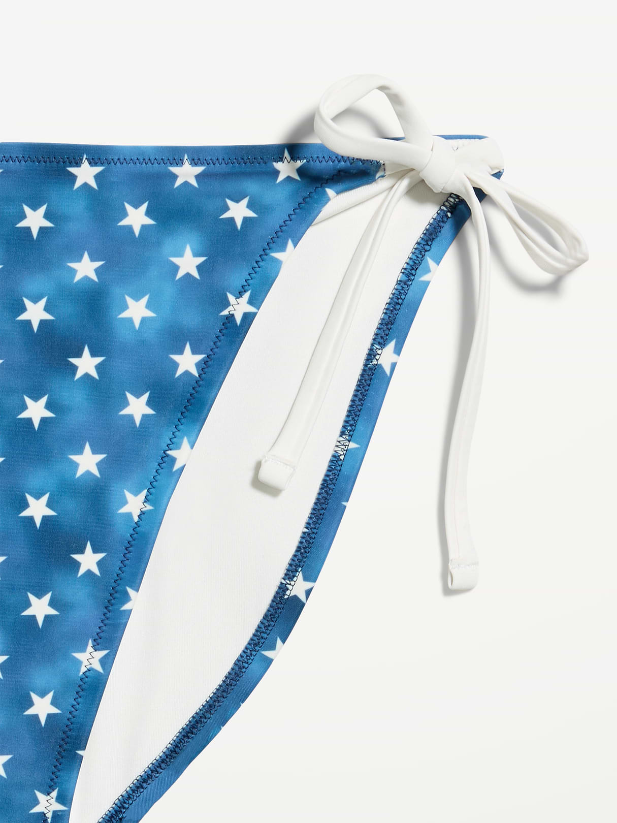 Eyelet String Bikini Swim Bottoms - Stars