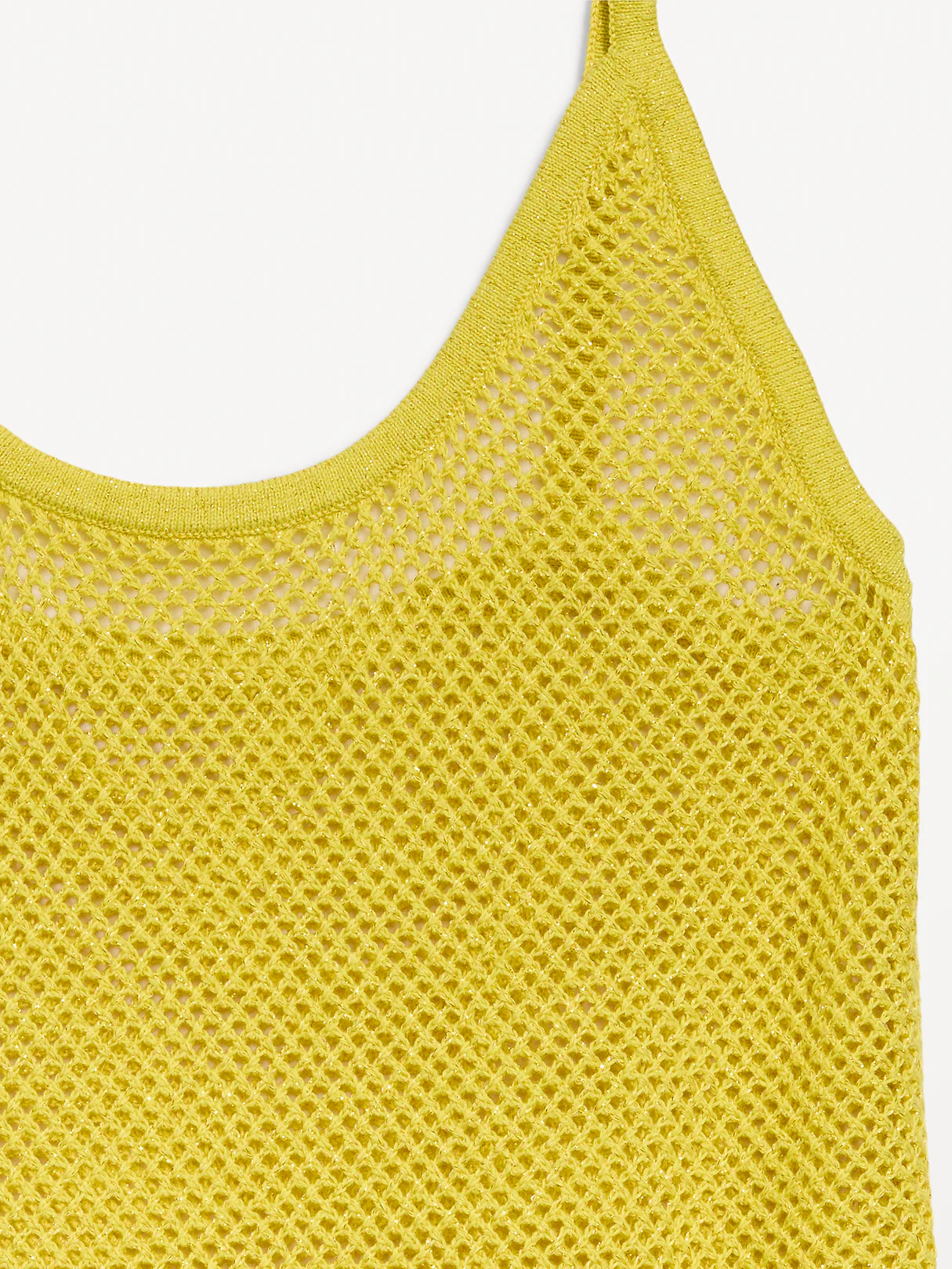 Metallic Peplum Tank Top - Golden Glow
