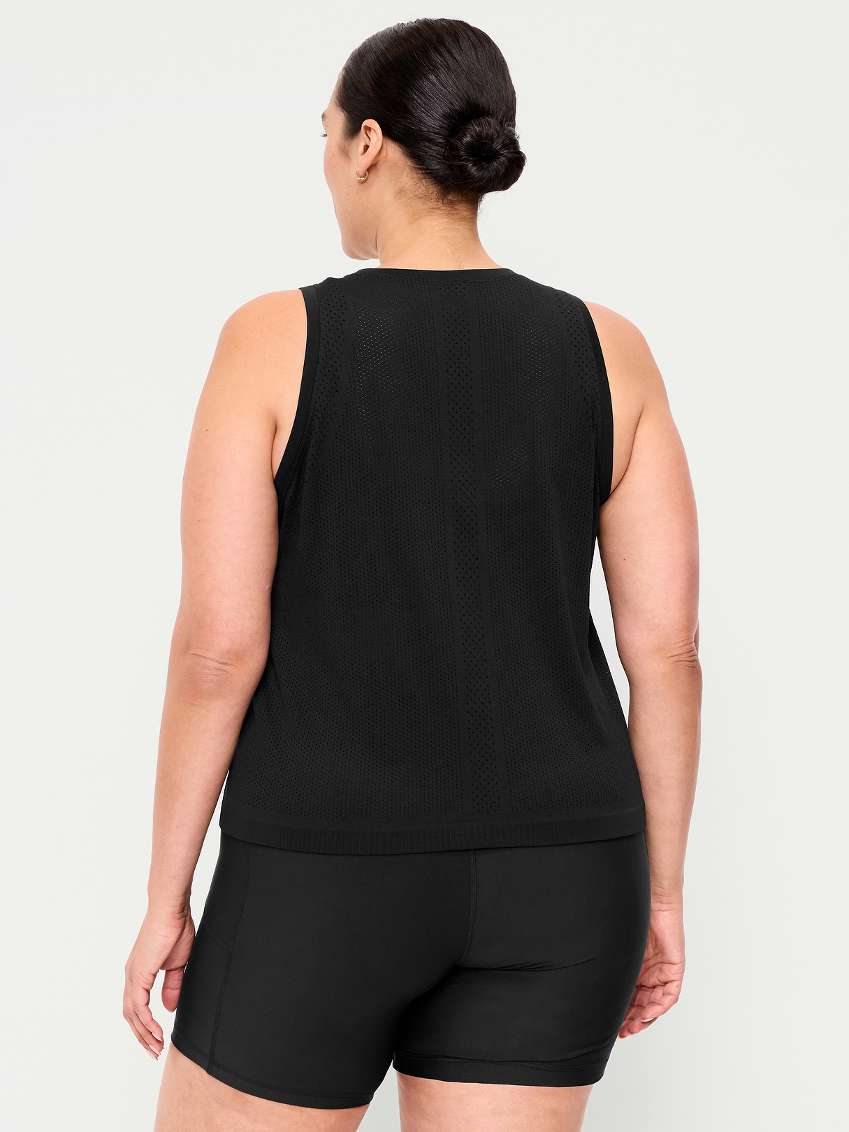 Fluid Seamless Loose Tank Top - Black Jack