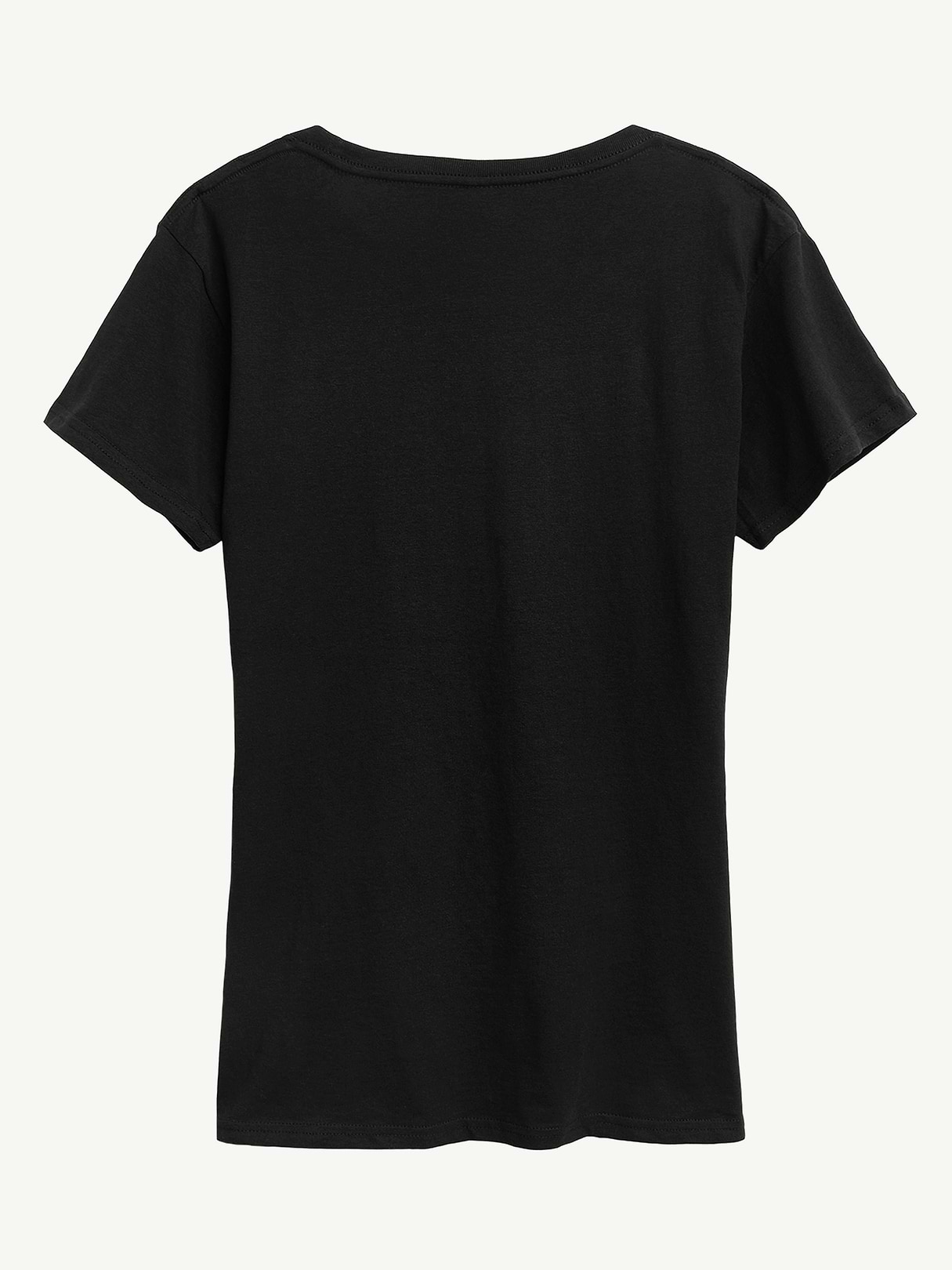 A Tini Bit Lucky Short Sleeve Classic Fit Graphic T-Shirt - Black