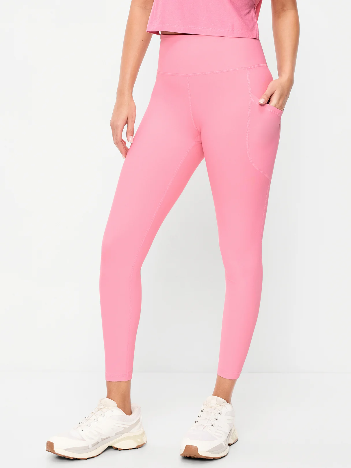 High-Waisted PowerSoft 7/8 Pocket Leggings - Sweet Sixteen