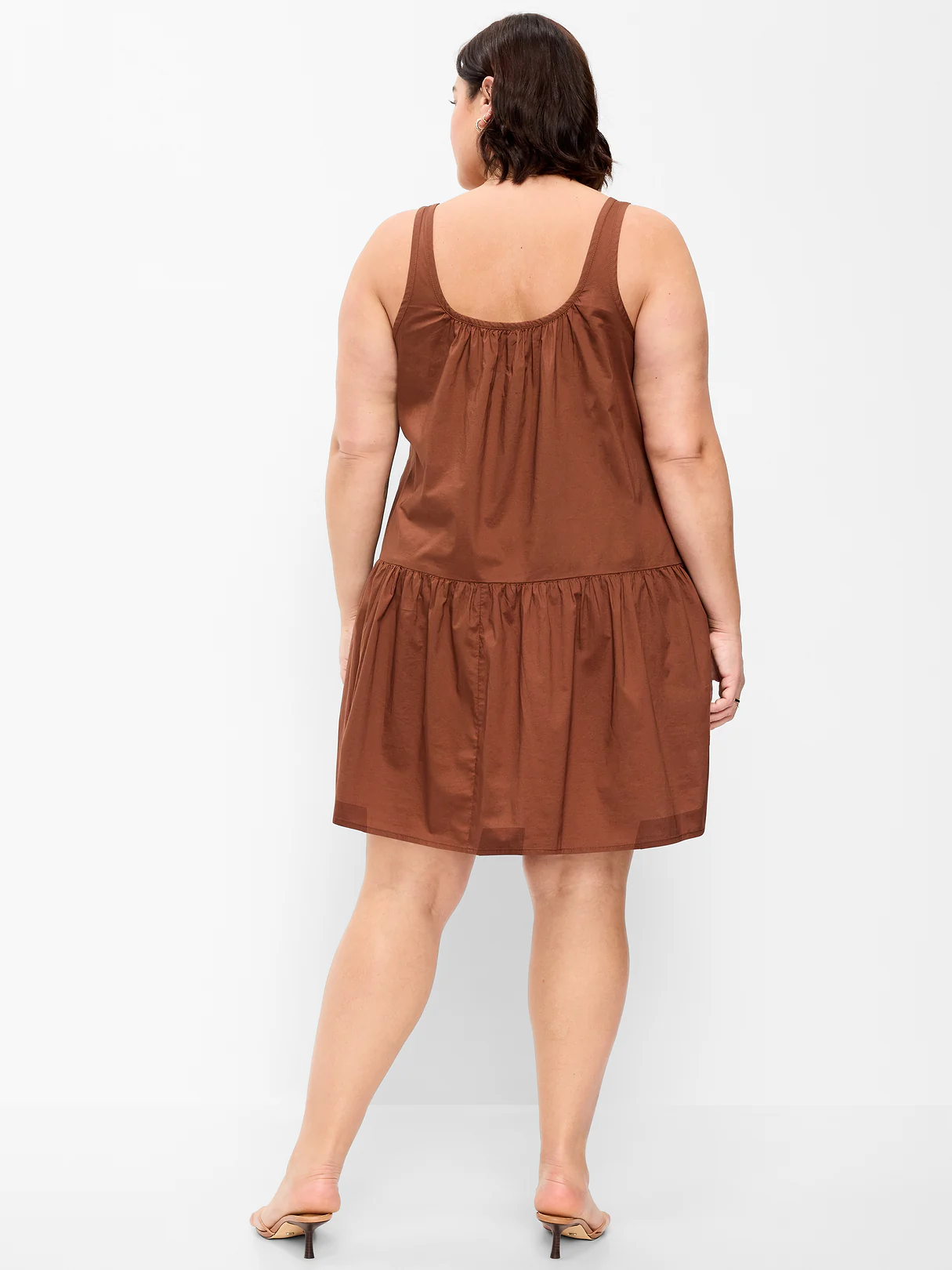 Drop-Waist Swing Mini Dress - Coco de mer