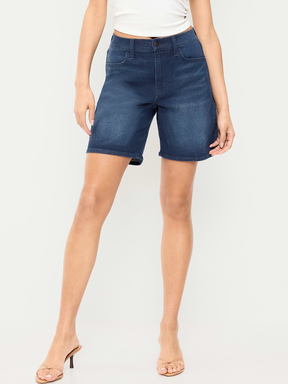 High-Waisted Wow Jean Shorts -- 7-inch inseam - River