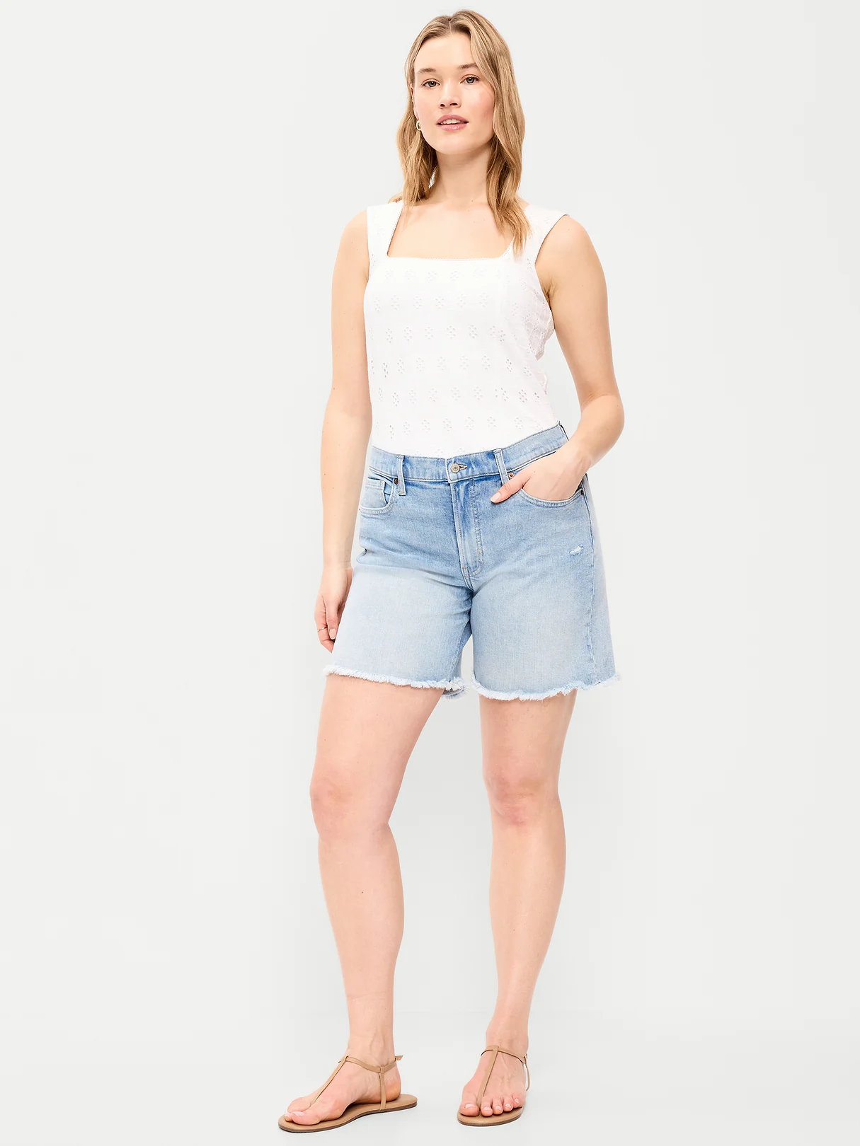 High-Waisted OG Jean Cut-Off Shorts -- 7-inch inseam - Lightest