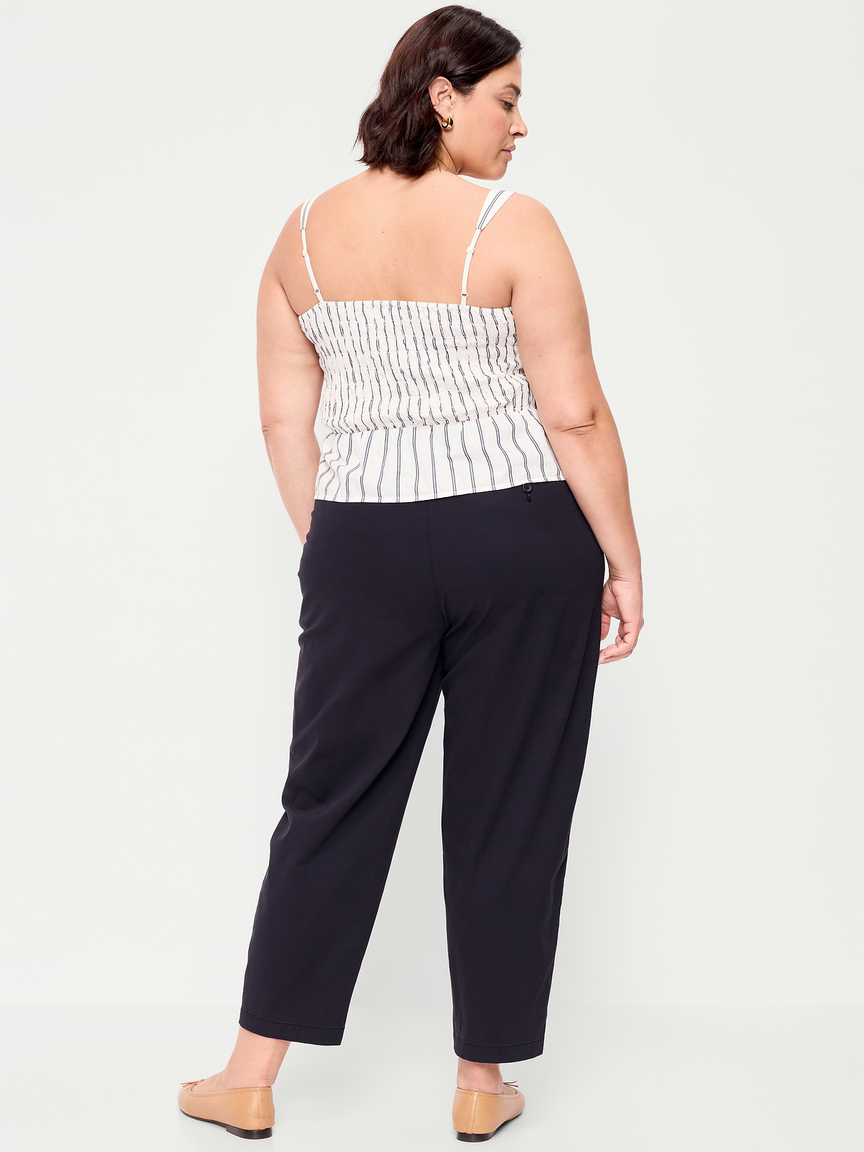 High-Waisted OGC Chino Tapered Straight Pants - Navy Captain