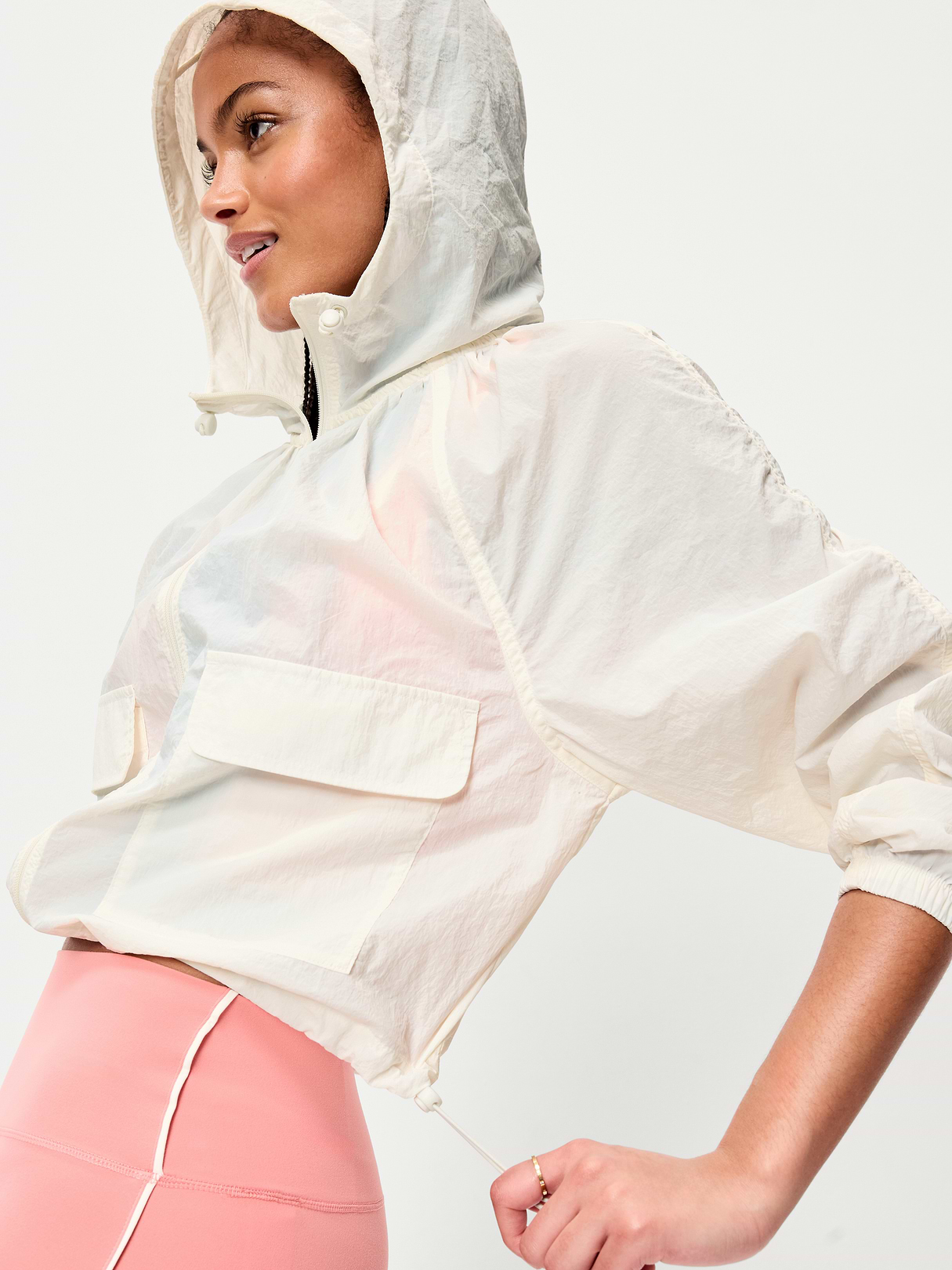 Full-Zip Windbreaker - Sea Salt