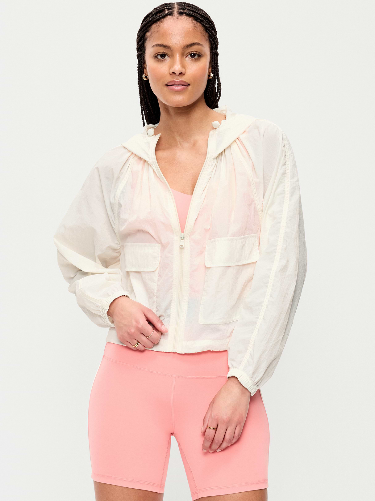 Full-Zip Windbreaker - Sea Salt