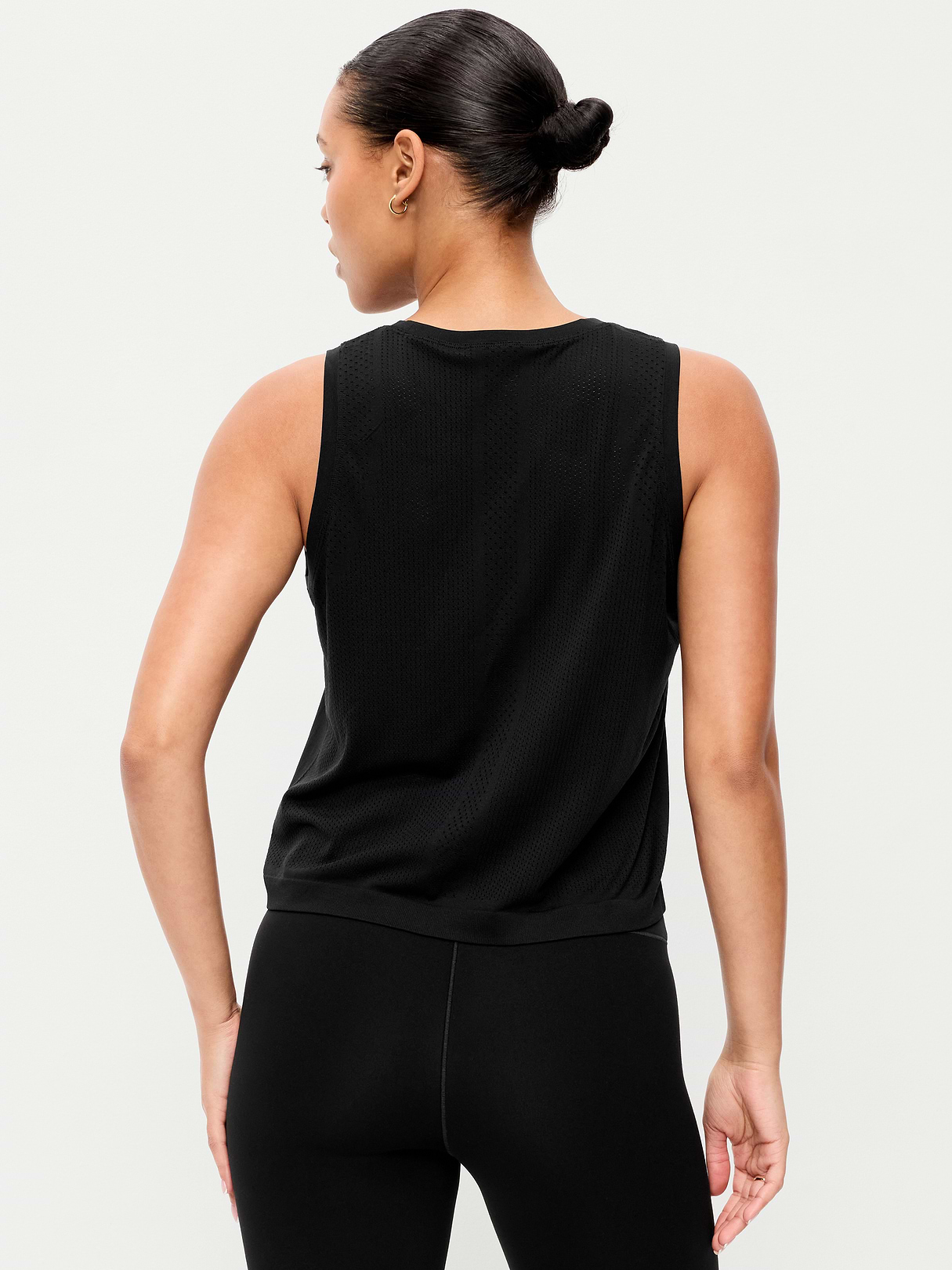 Fluid Seamless Loose Tank Top - Black Jack