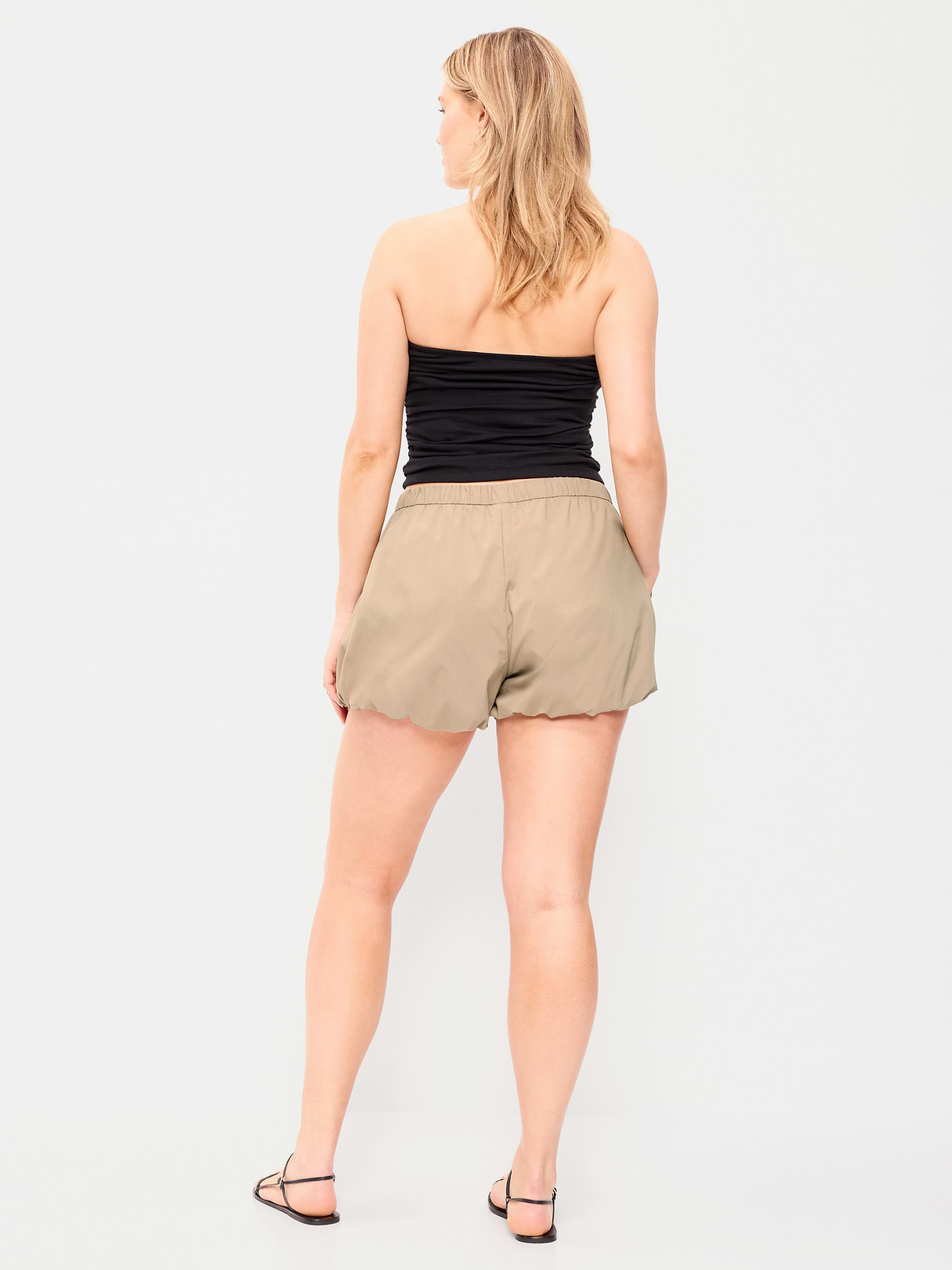 Poplin Bubble Hem Shorts - Sliced Bread