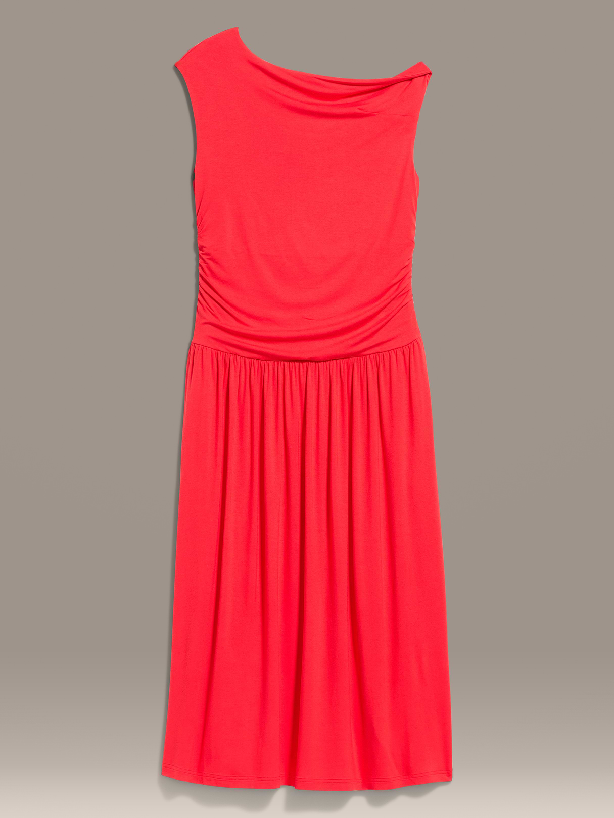 Old Navy x Christopher John Rogers One-Shoulder Maxi Dress - Red Aloud
