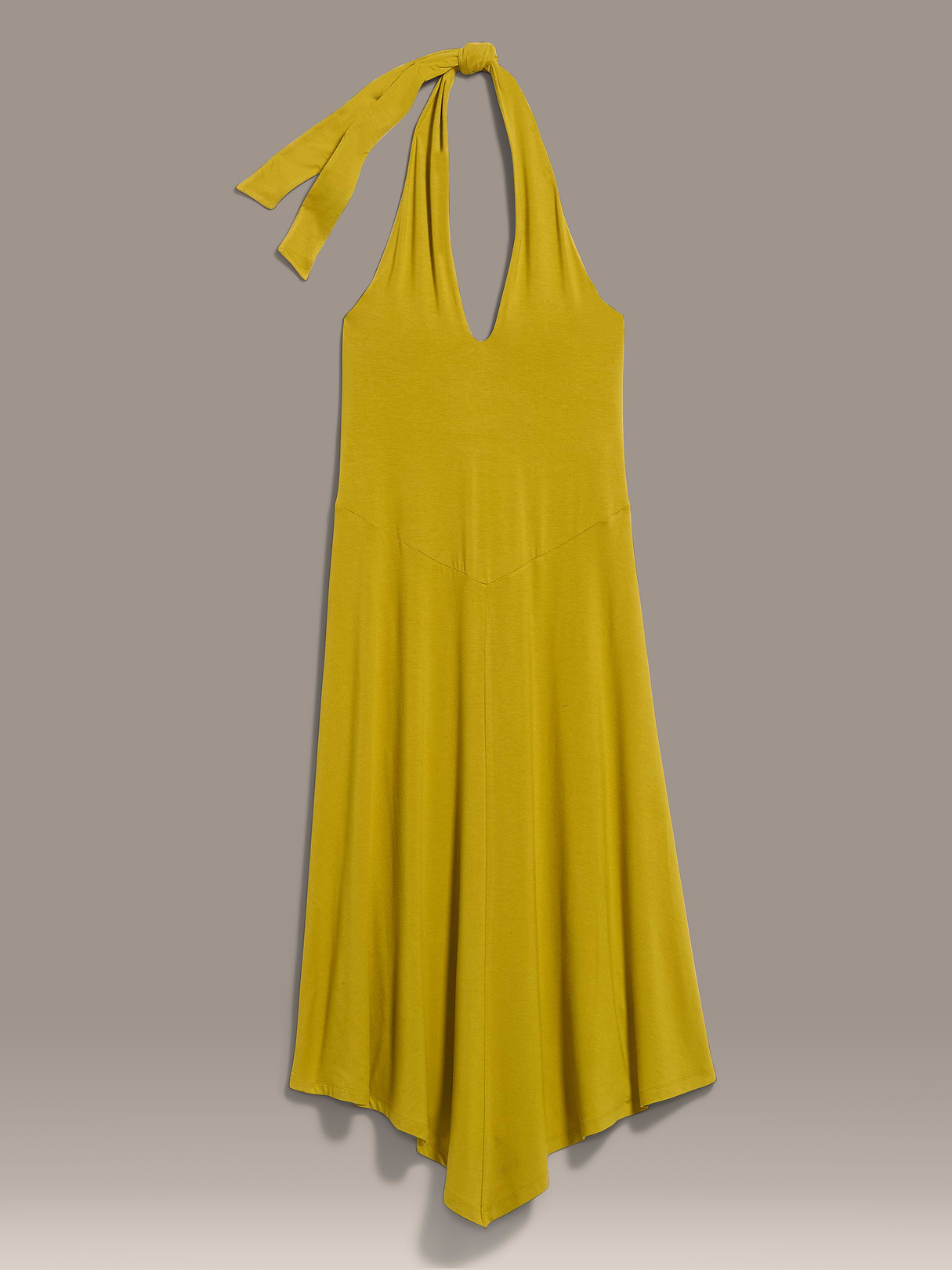 Old Navy x Christopher John Rogers Halter Maxi Dress - Golden Olive