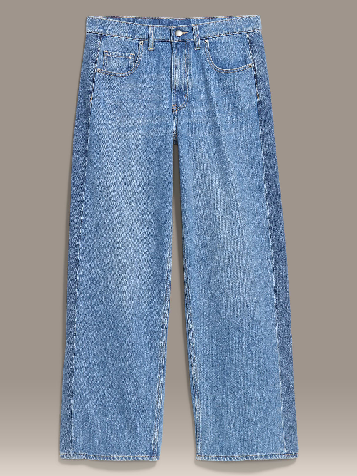 Old Navy x Christopher John Rogers Mid-Rise Baggy Wide-Leg Jeans - Medium Wash