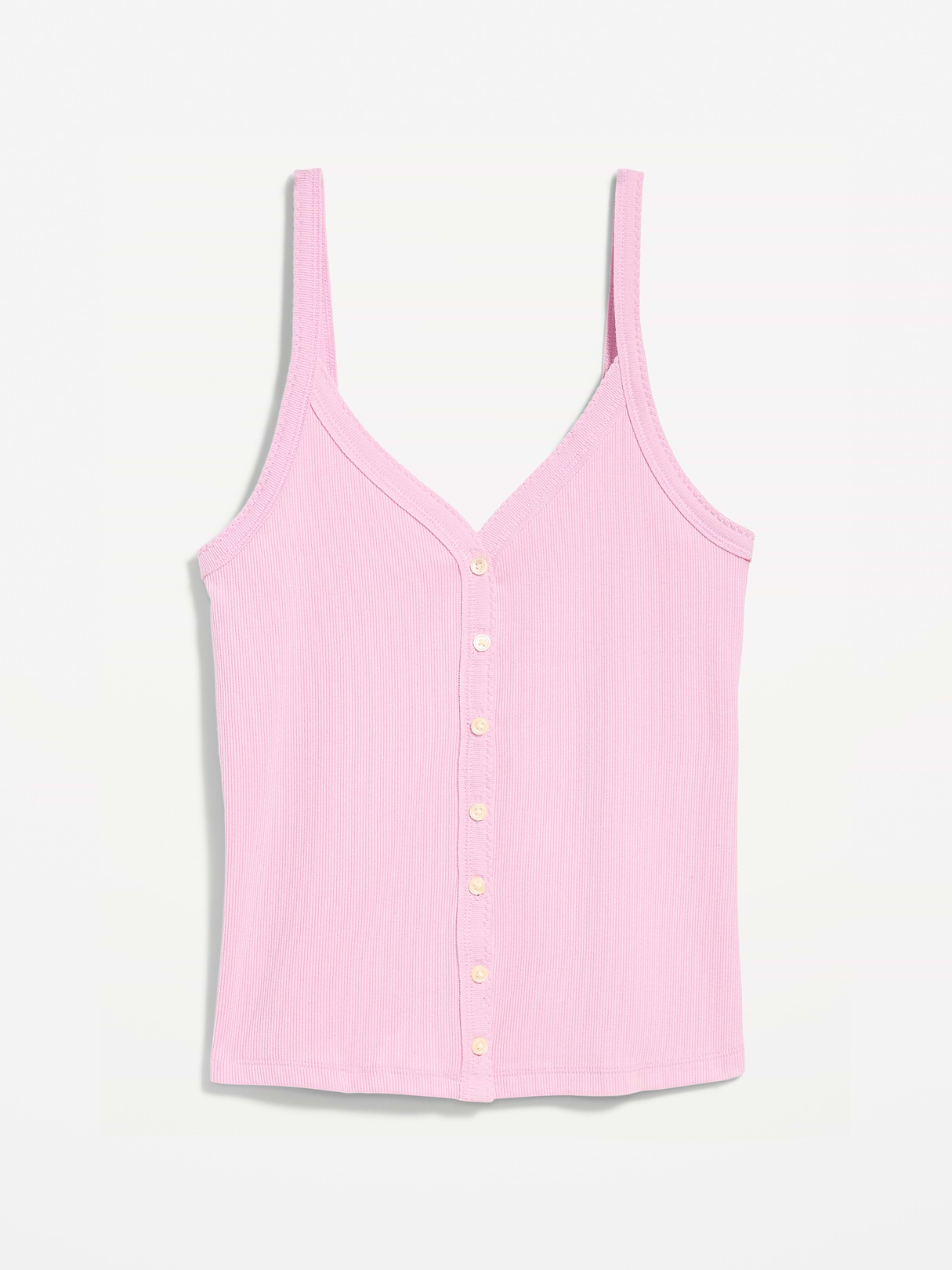 Button-Front Cami Tank Top - Bergamot