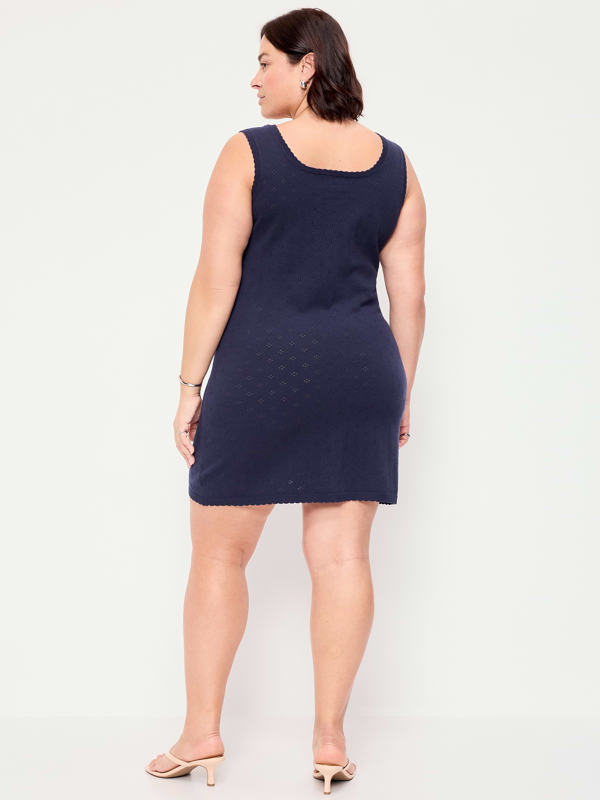 SoSoft Lite Pointelle Sweater Dress - Arctic Depth