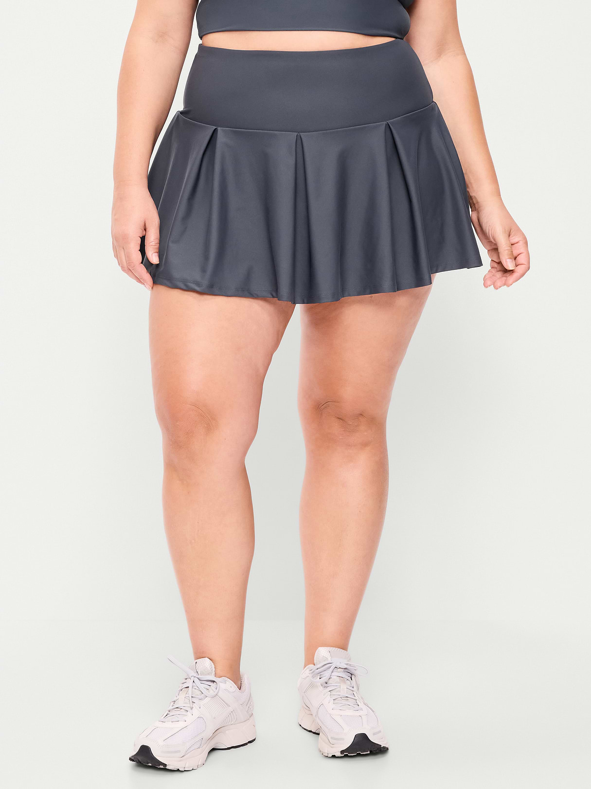 Extra High-Waisted Drop-Waist PowerSoft Skort - Dusk Navy