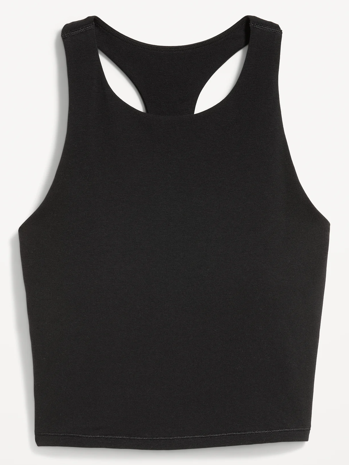 Light Support PowerChill High-Neck Racerback Sports Bra - Black Jack