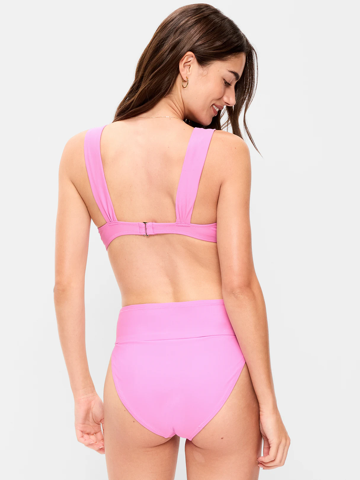 Cinched Swim Top - Rock Rose