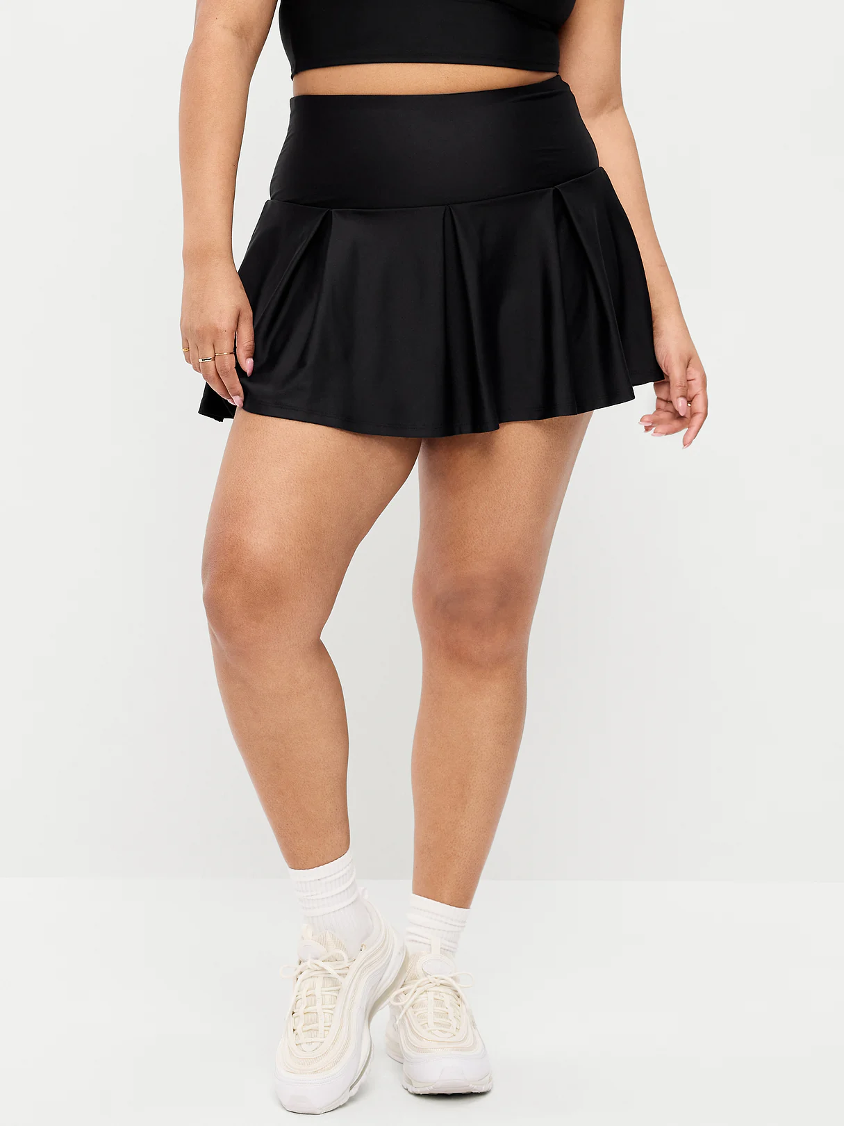 Extra High-Waisted Drop-Waist PowerSoft Skort - Black Jack