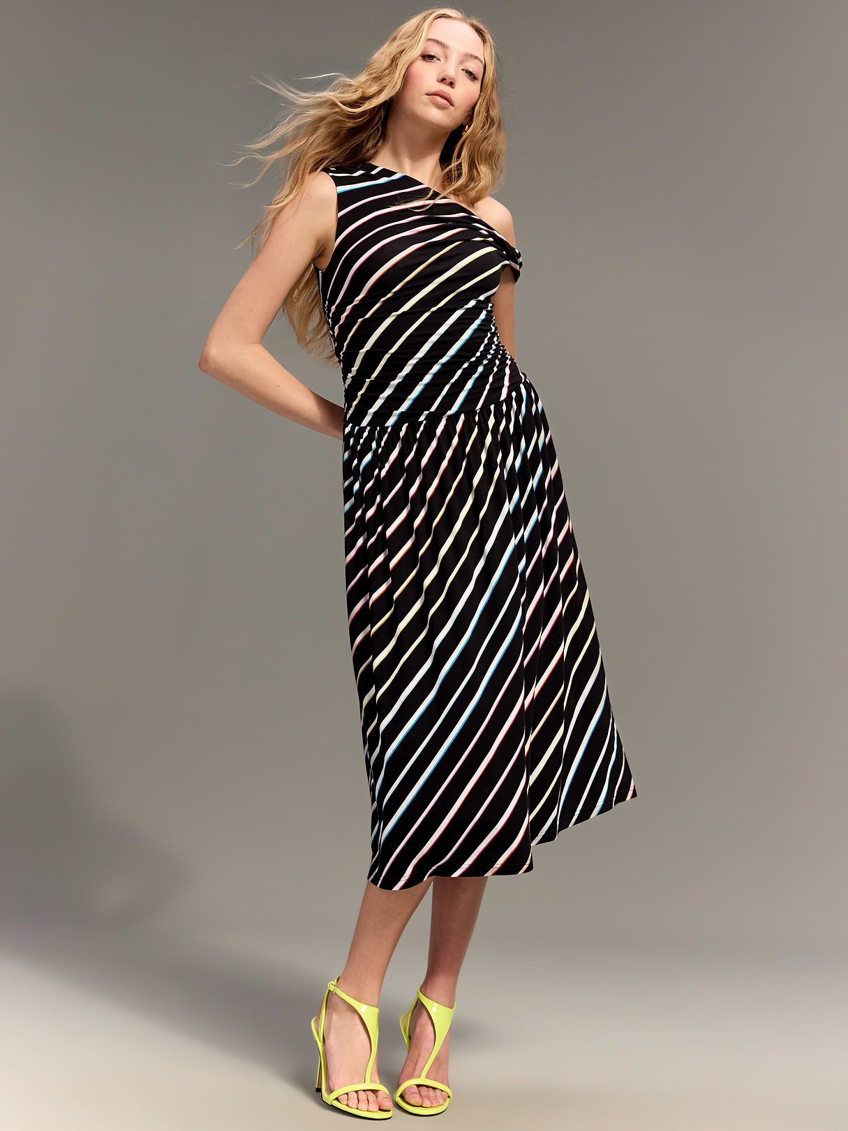 Old Navy x Christopher John Rogers One-Shoulder Maxi Dress - Rainbow