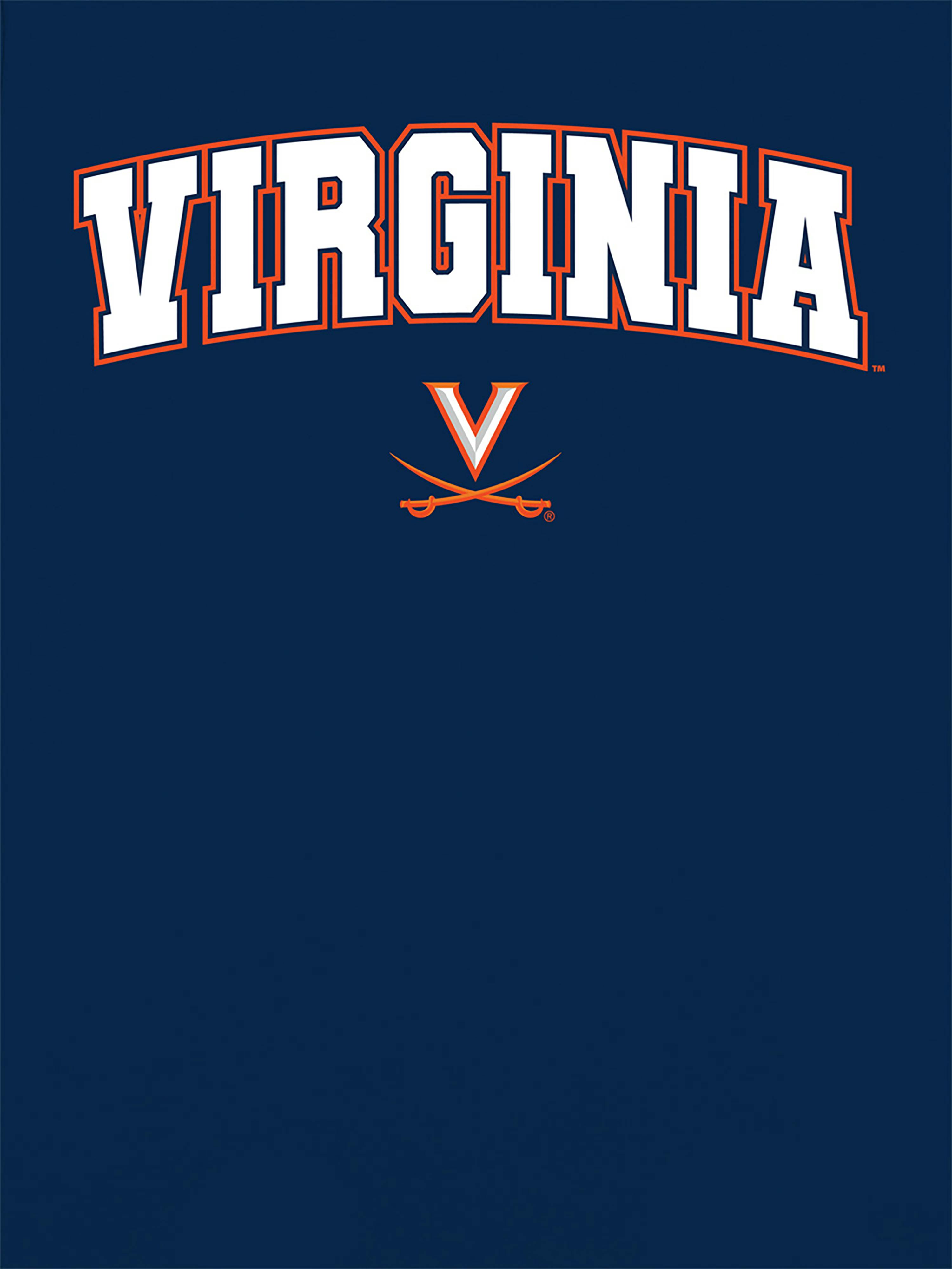 University of Virginia Arch Logo Graphic T-Shirt for Women - Navy