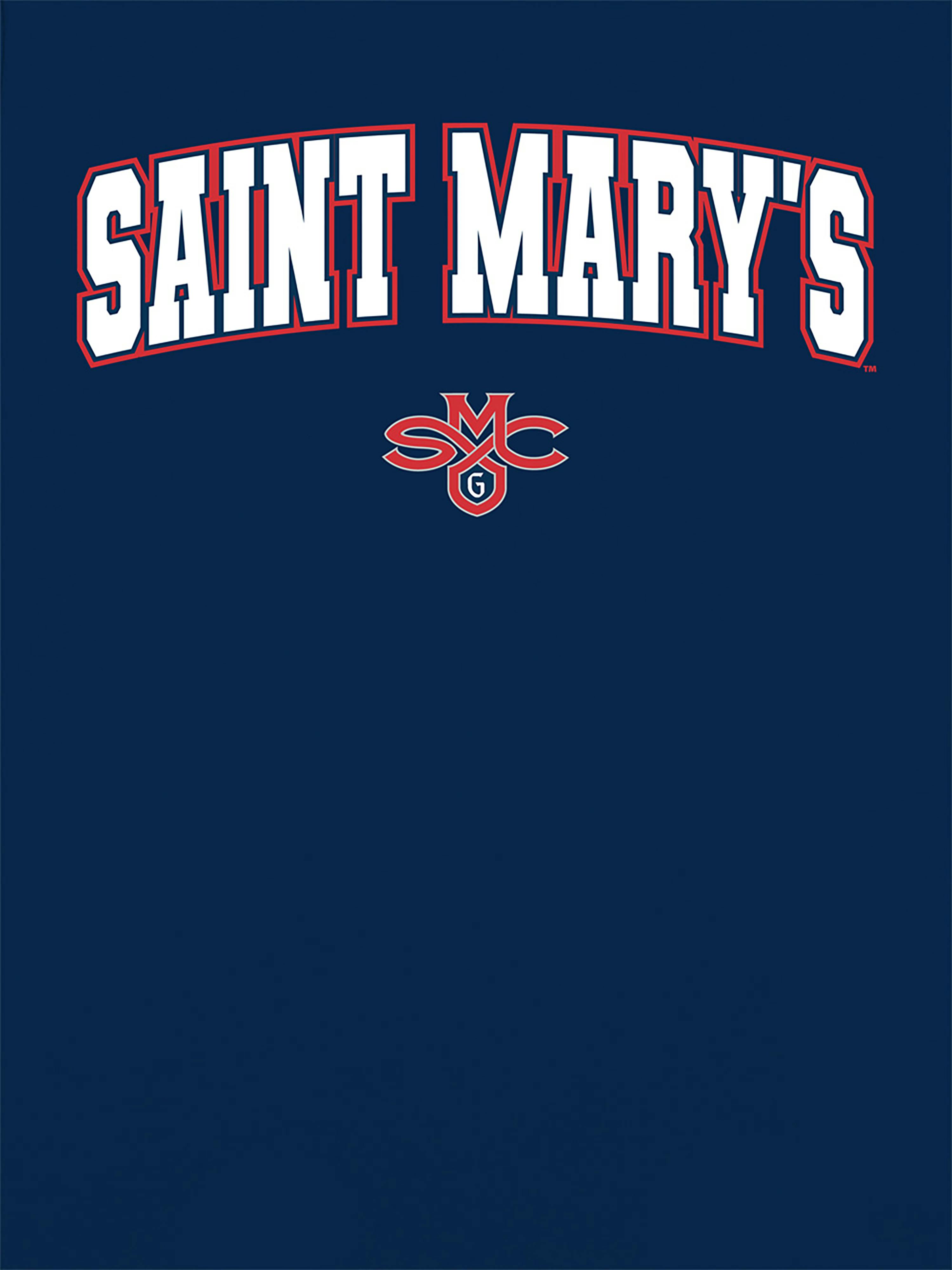 Saint Marys College of California Arch Logo Graphic T-Shirt for Women - Navy