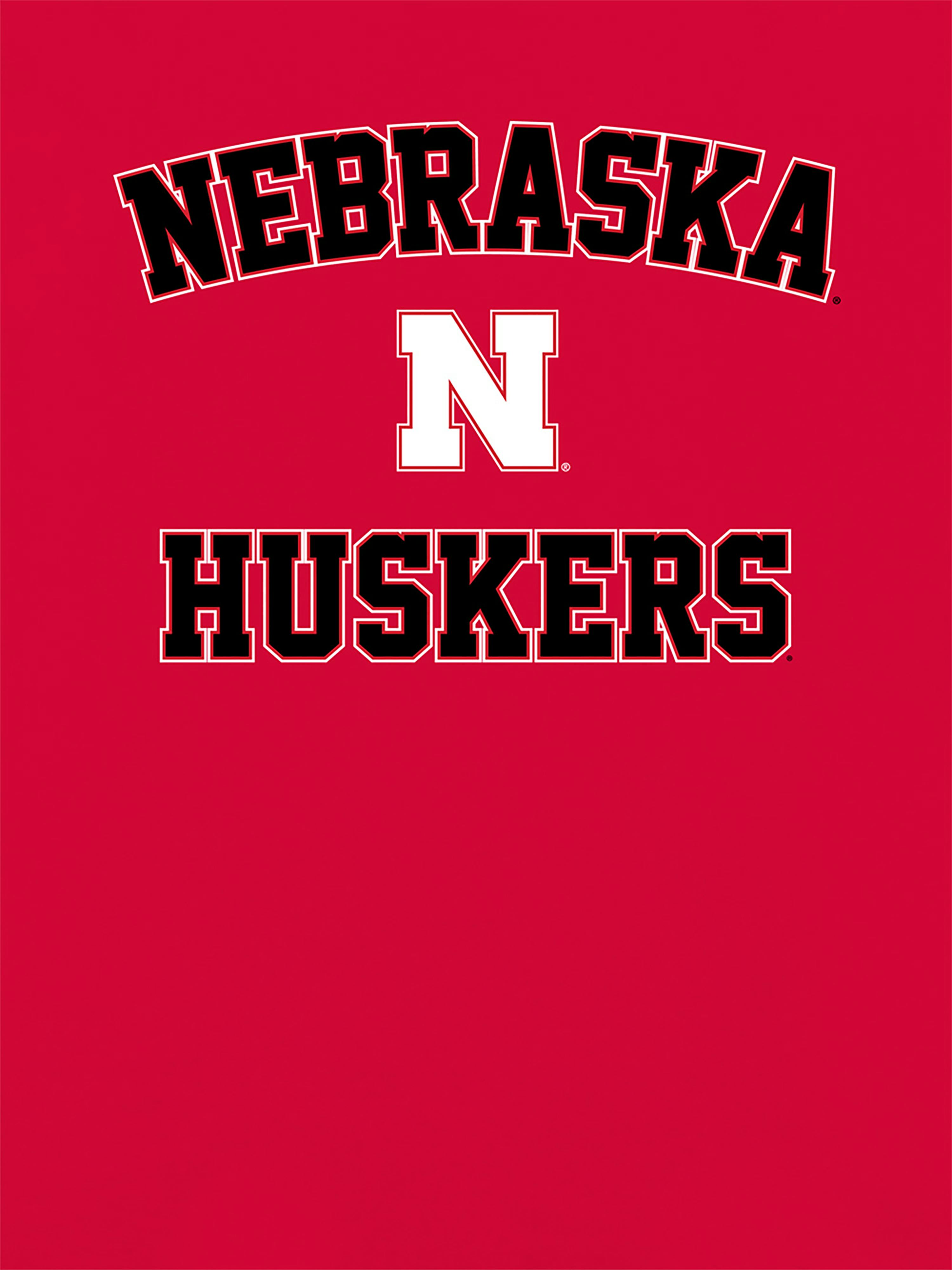 University of Nebraska Campus Classic Graphic T-Shirt for Women - Red