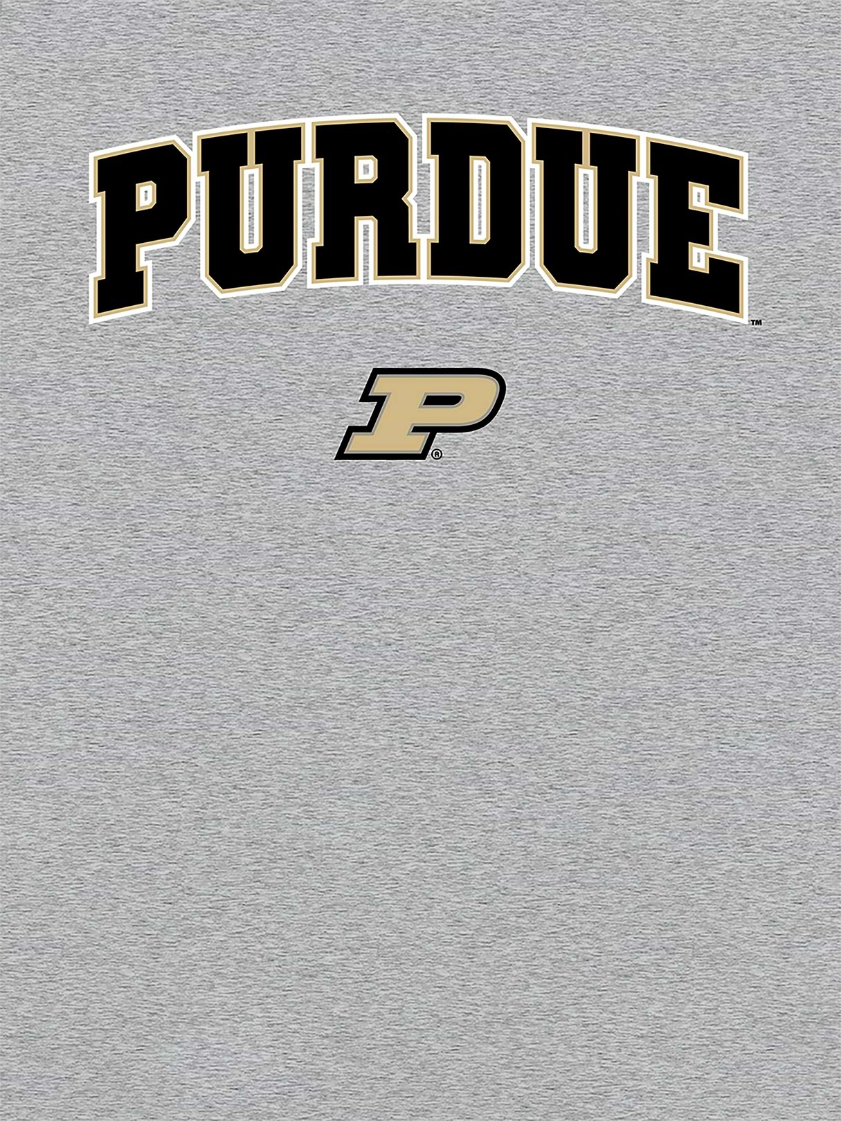 Purdue University Arch Logo Graphic T-Shirt for Women - Athletic Heather
