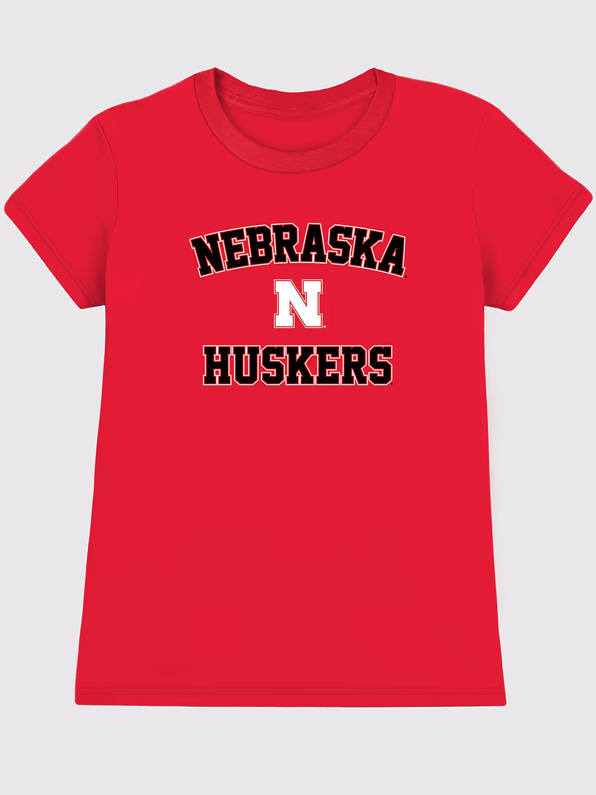 University of Nebraska Campus Classic Graphic T-Shirt for Women - Red