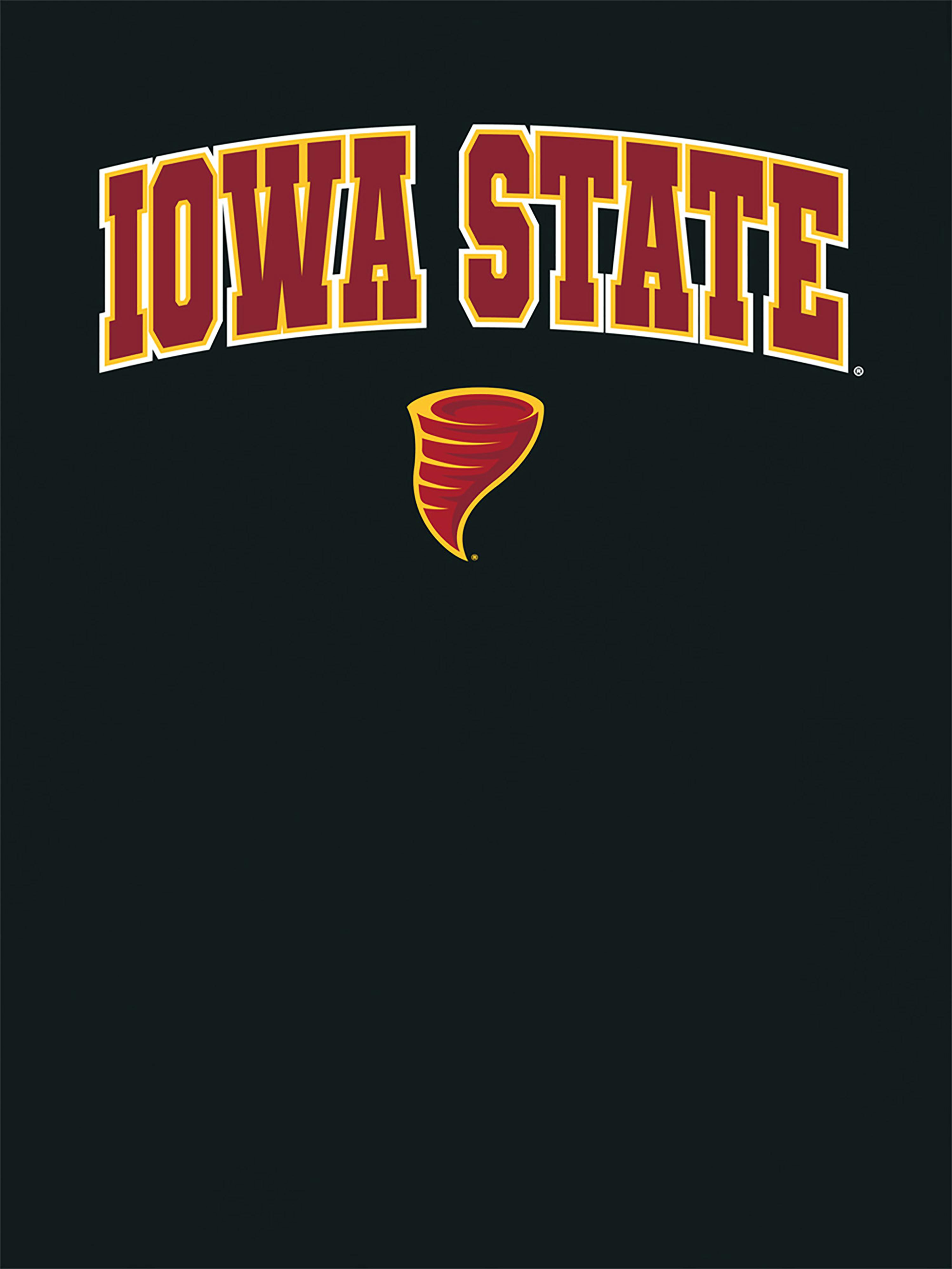 Iowa State University Arch Logo Black Graphic T-Shirt for Women - Black