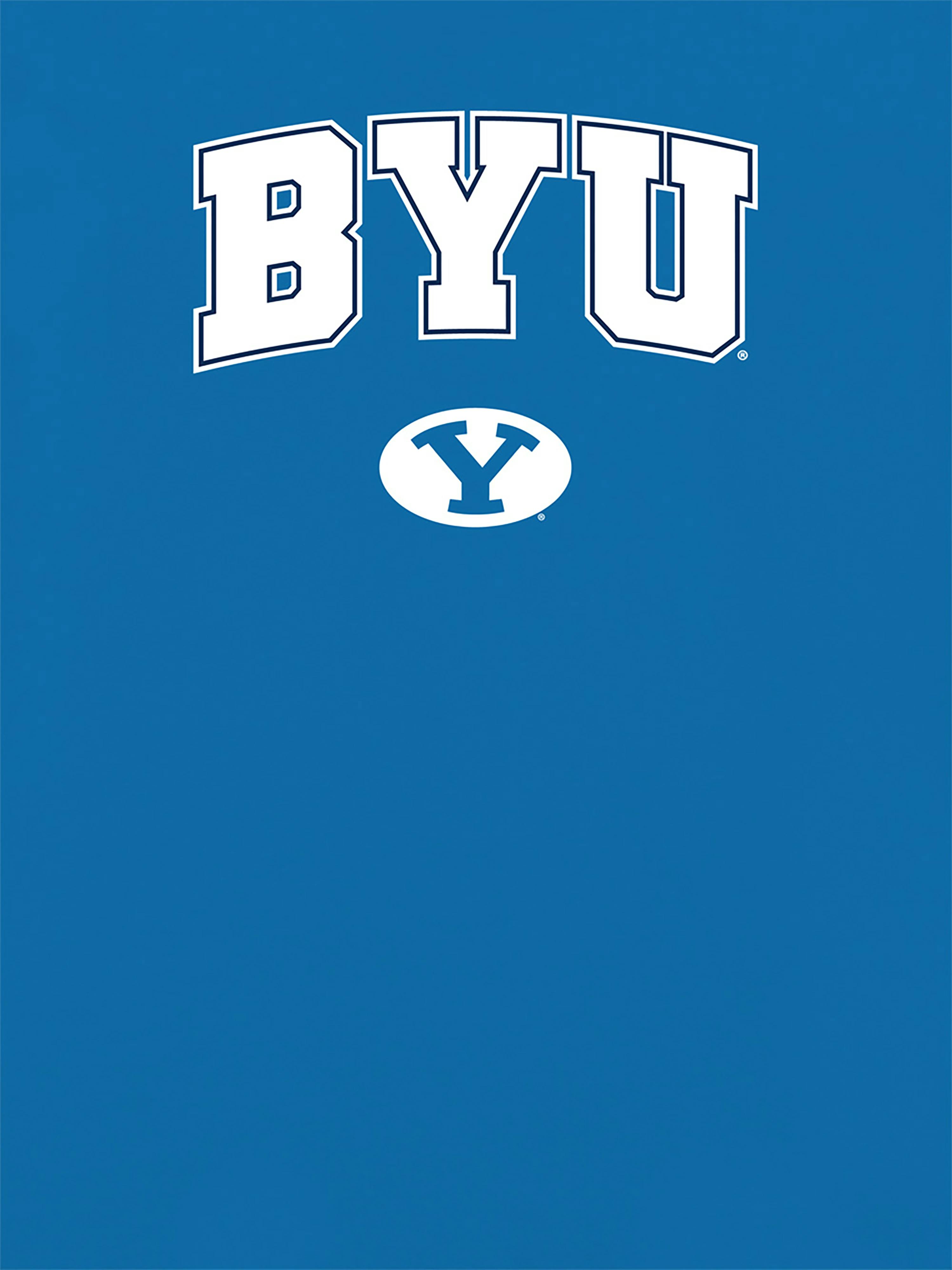 Brigham Young University Arch Logo Graphic T-Shirt for Women - Royal