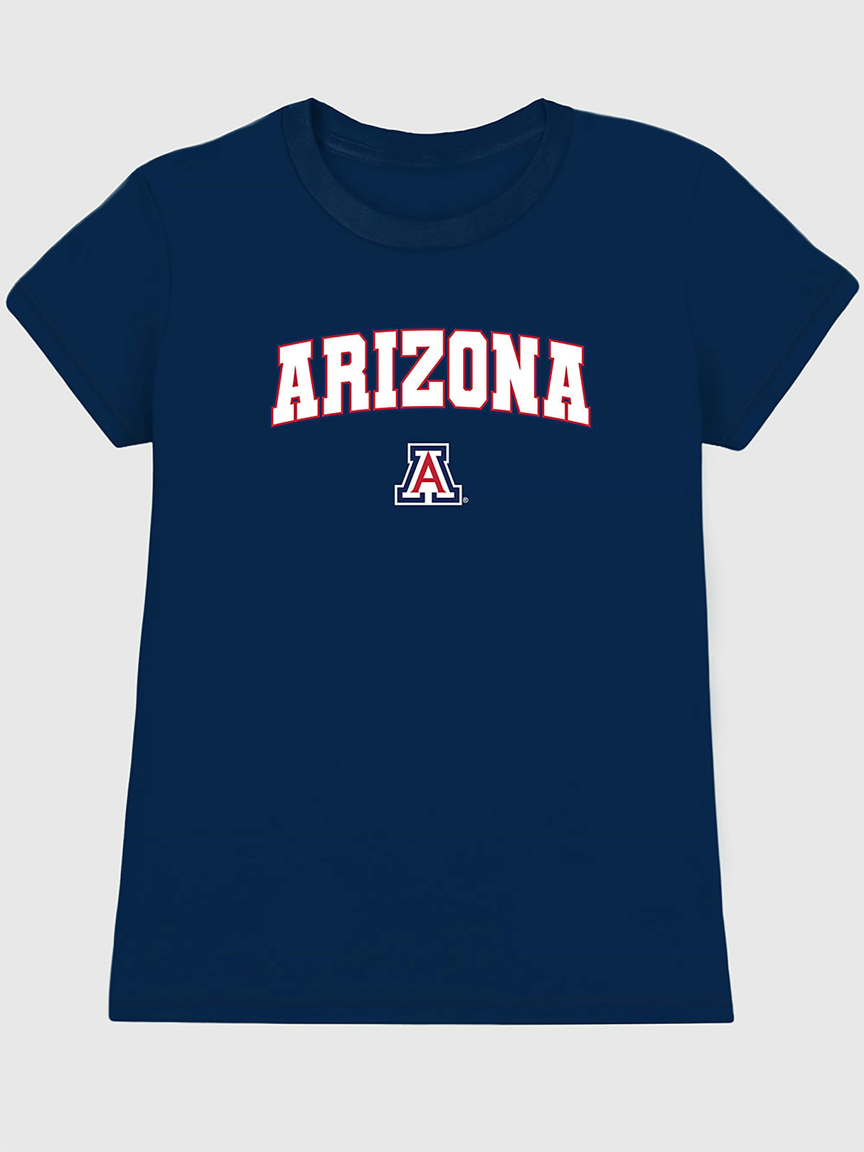 University of Arizona Arch Logo Graphic T-Shirt for Women - Navy