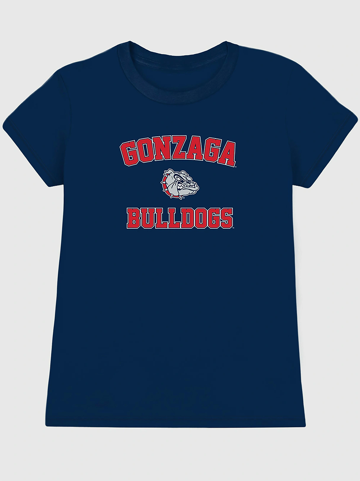 Gonzaga University Campus Classic Graphic T-Shirt for Women - Navy
