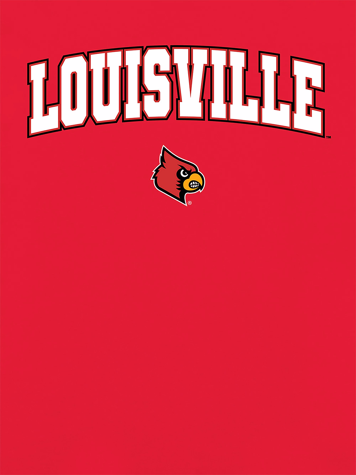 University of Louisville Arch Logo Graphic T-Shirt for Women - Red
