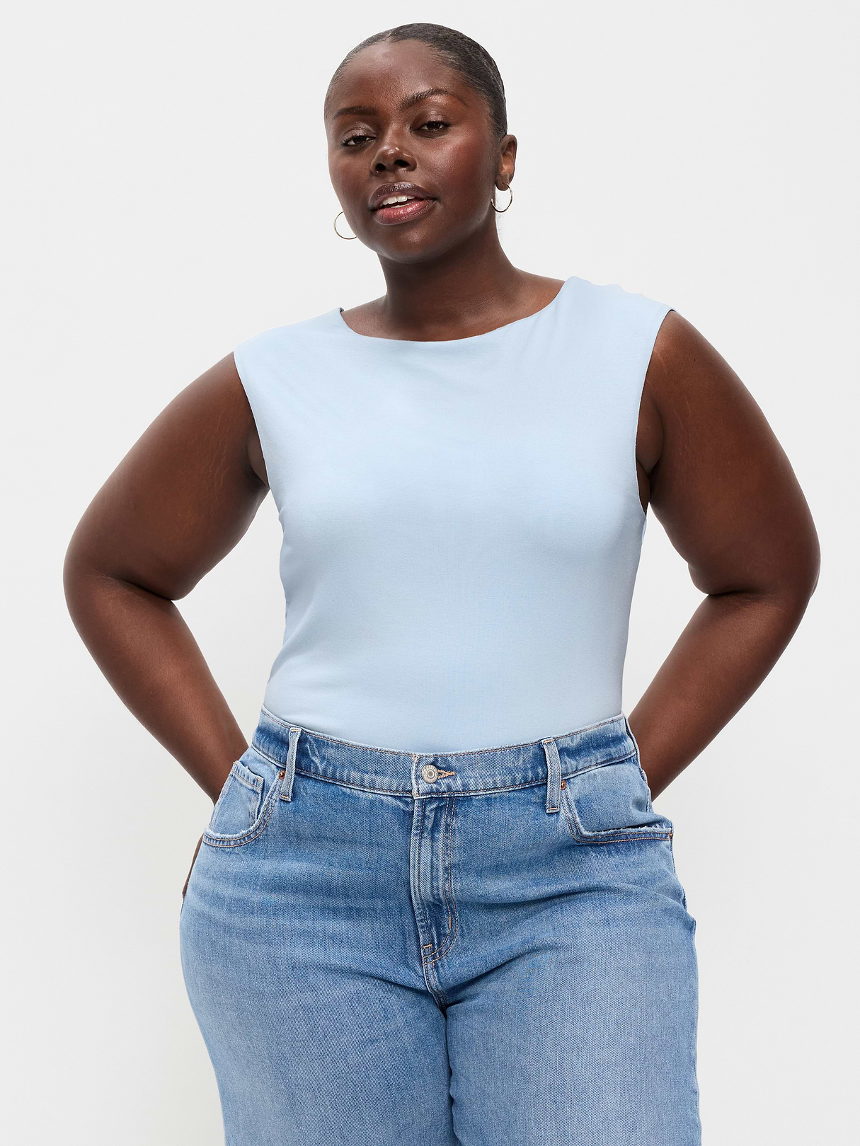 Cap-Sleeve Tie-Back Top - Sky Maintenance