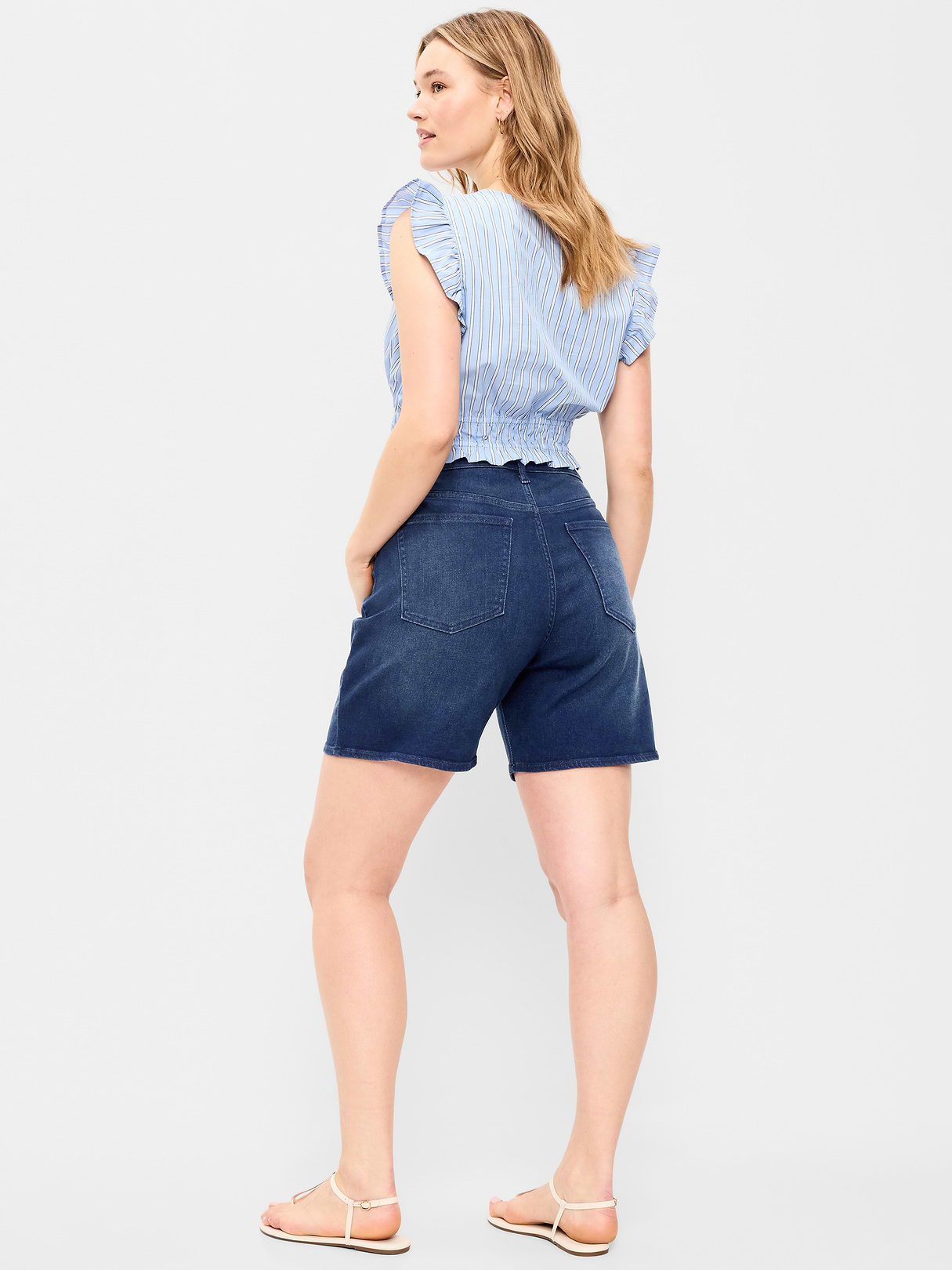 High-Waisted Wow Jean Shorts -- 7-inch inseam - River