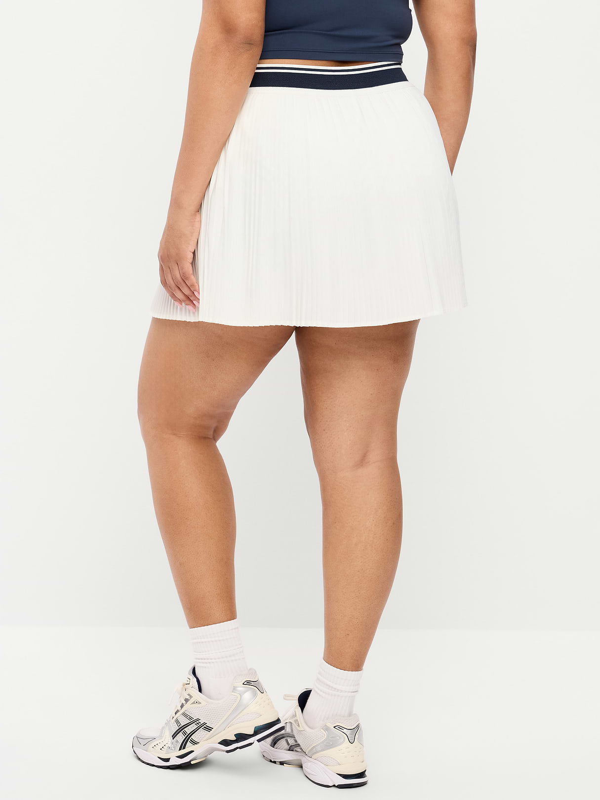Extra High-Waisted Micro-Pleated Skort - Magnolia