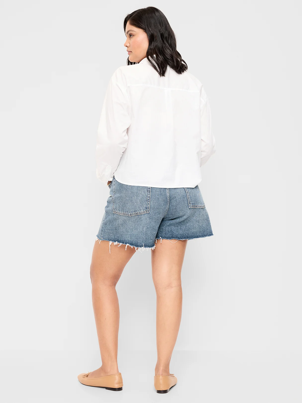 High-Waisted Baggy Shorts -- 5-inch inseam - Teddy