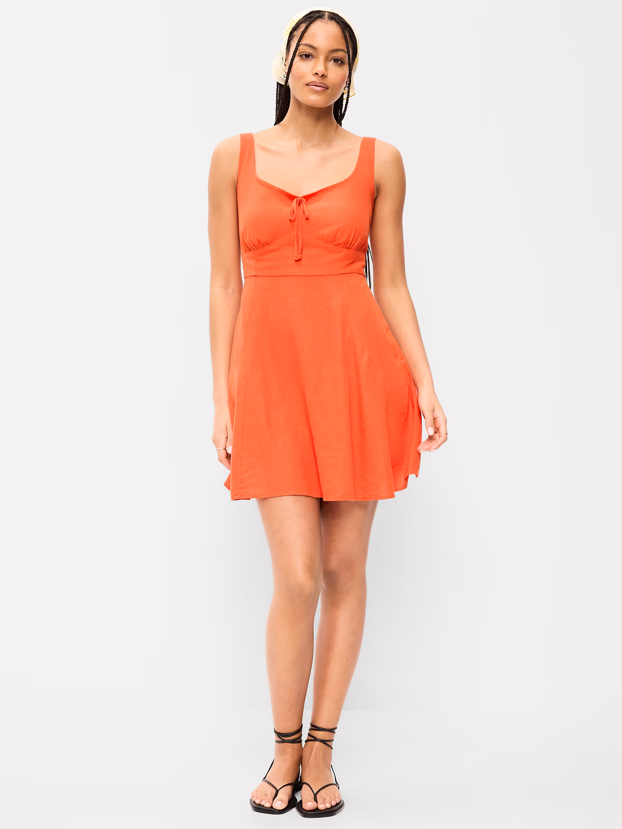 Fit & Flare Cami Mini Dress - Moonfish Orange