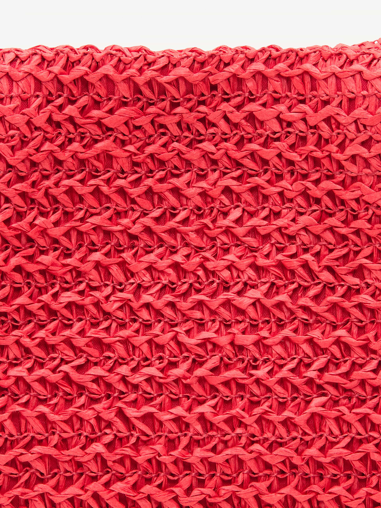 Raffia Frame Shoulder Bag - Moonfish Orange