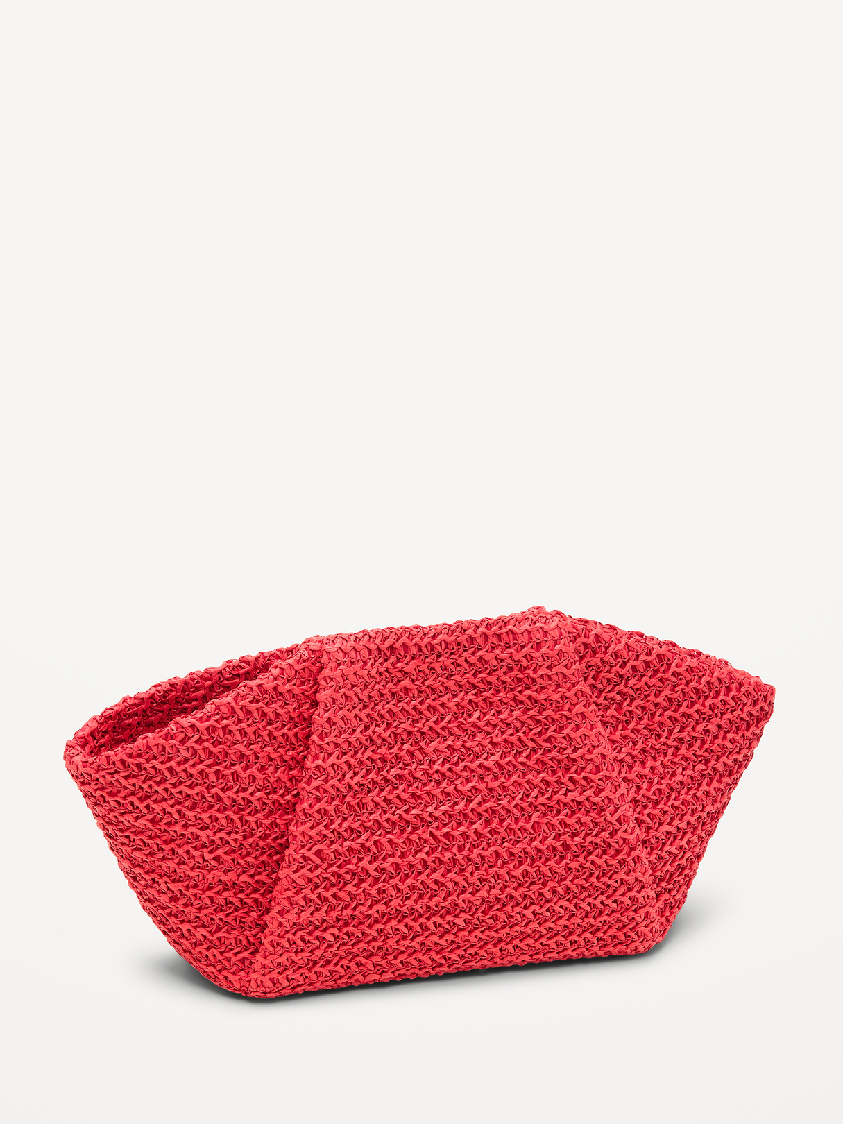 Raffia Frame Shoulder Bag - Moonfish Orange