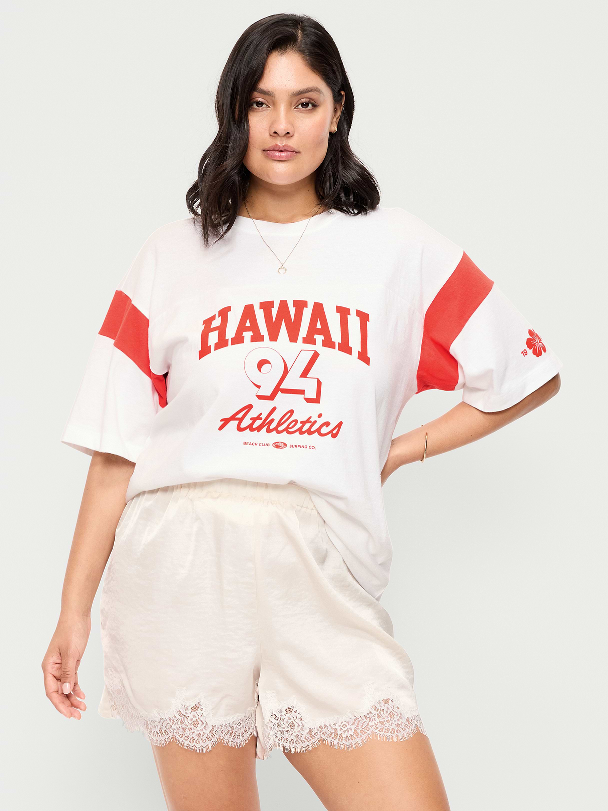 Short-Sleeve Loose Crew-Neck T-Shirt - Warm Sunset