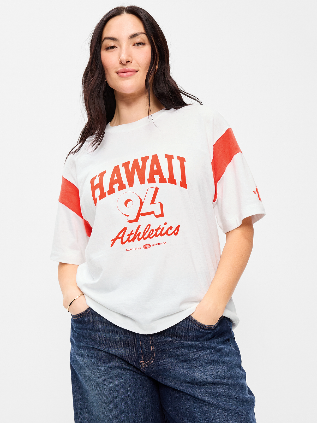 Short-Sleeve Loose Crew-Neck T-Shirt - Warm Sunset