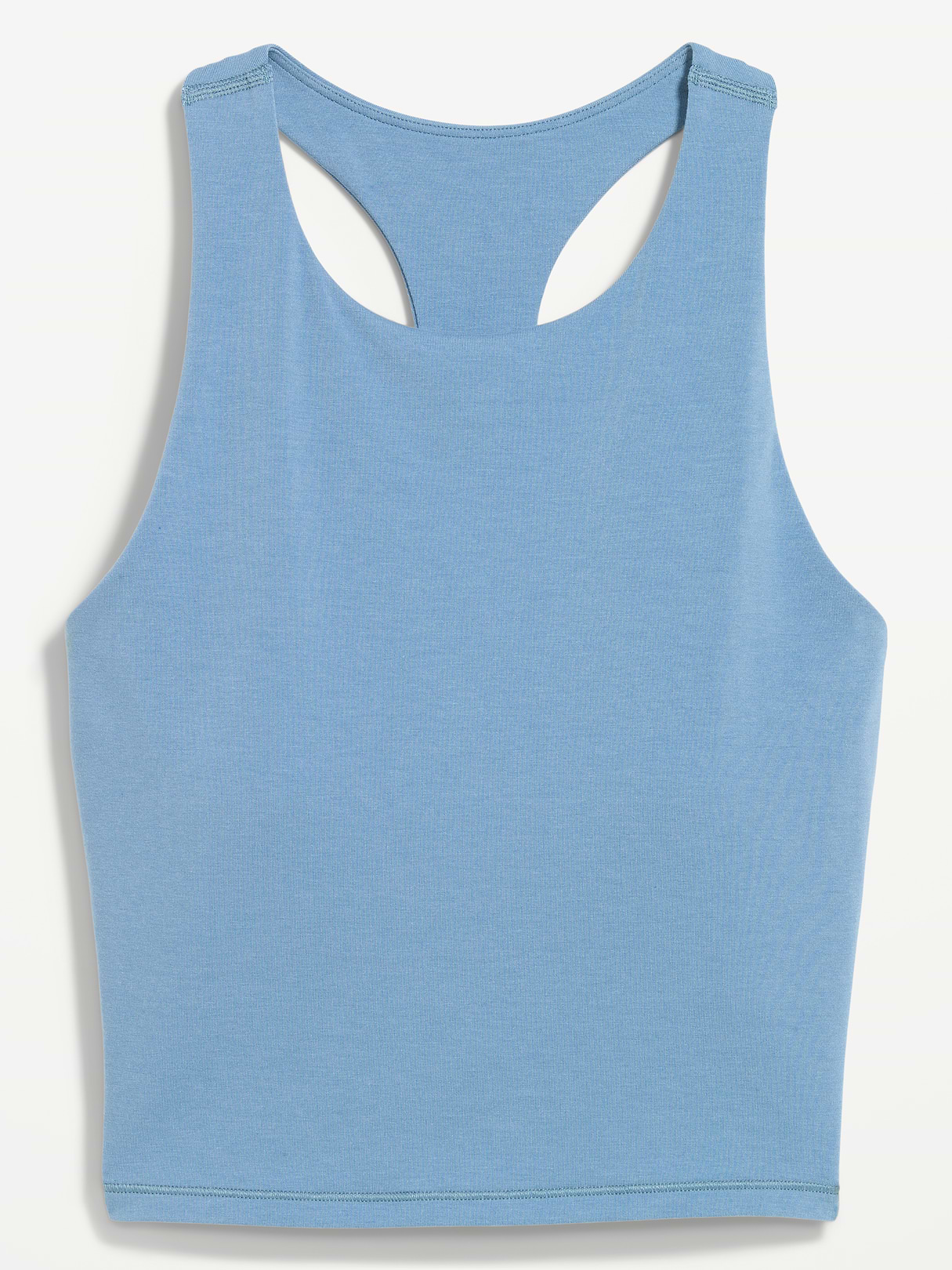 Light Support PowerChill High-Neck Racerback Sports Bra - Naturalist Blue