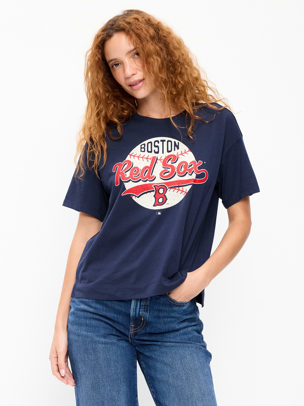 Chicago Cubs Crew-Neck T-Shirt for Women - Boston Red Sox