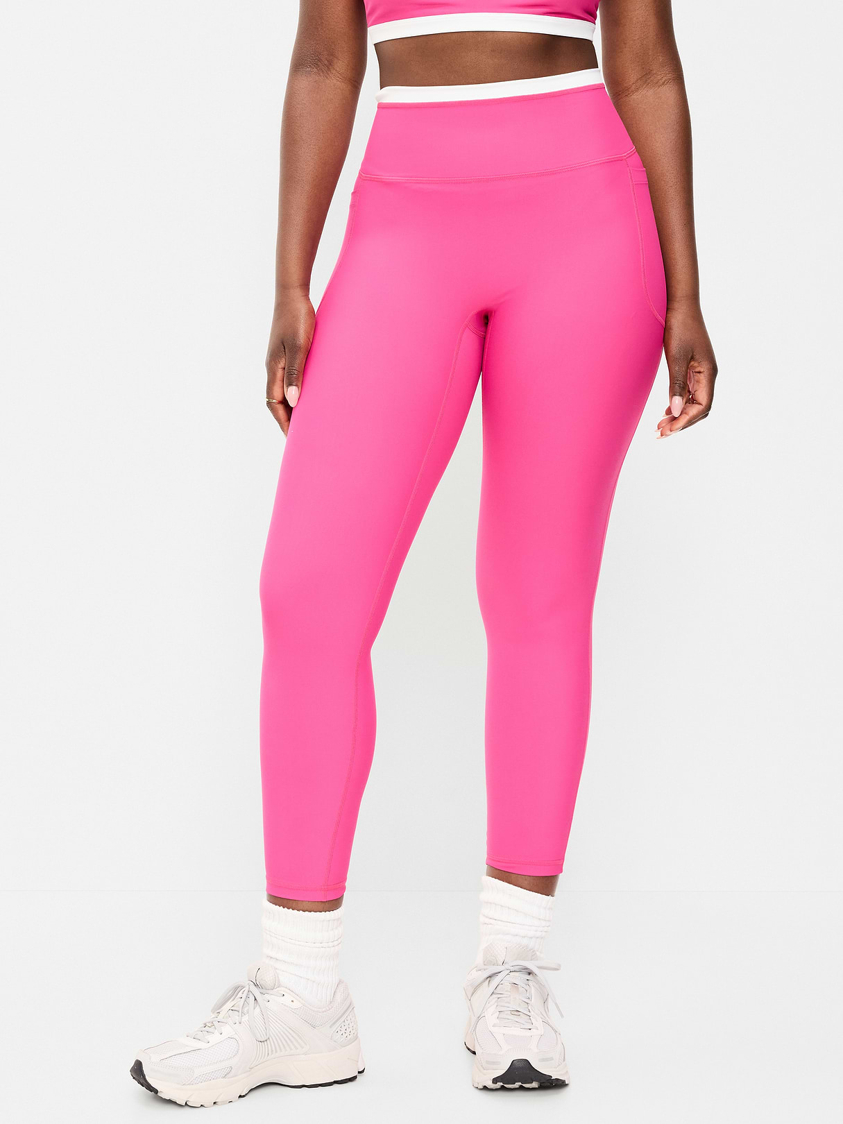 Extra-High Waisted PowerSoft Boundless 7/8 Leggings – No Front Seam - Dragonfruit