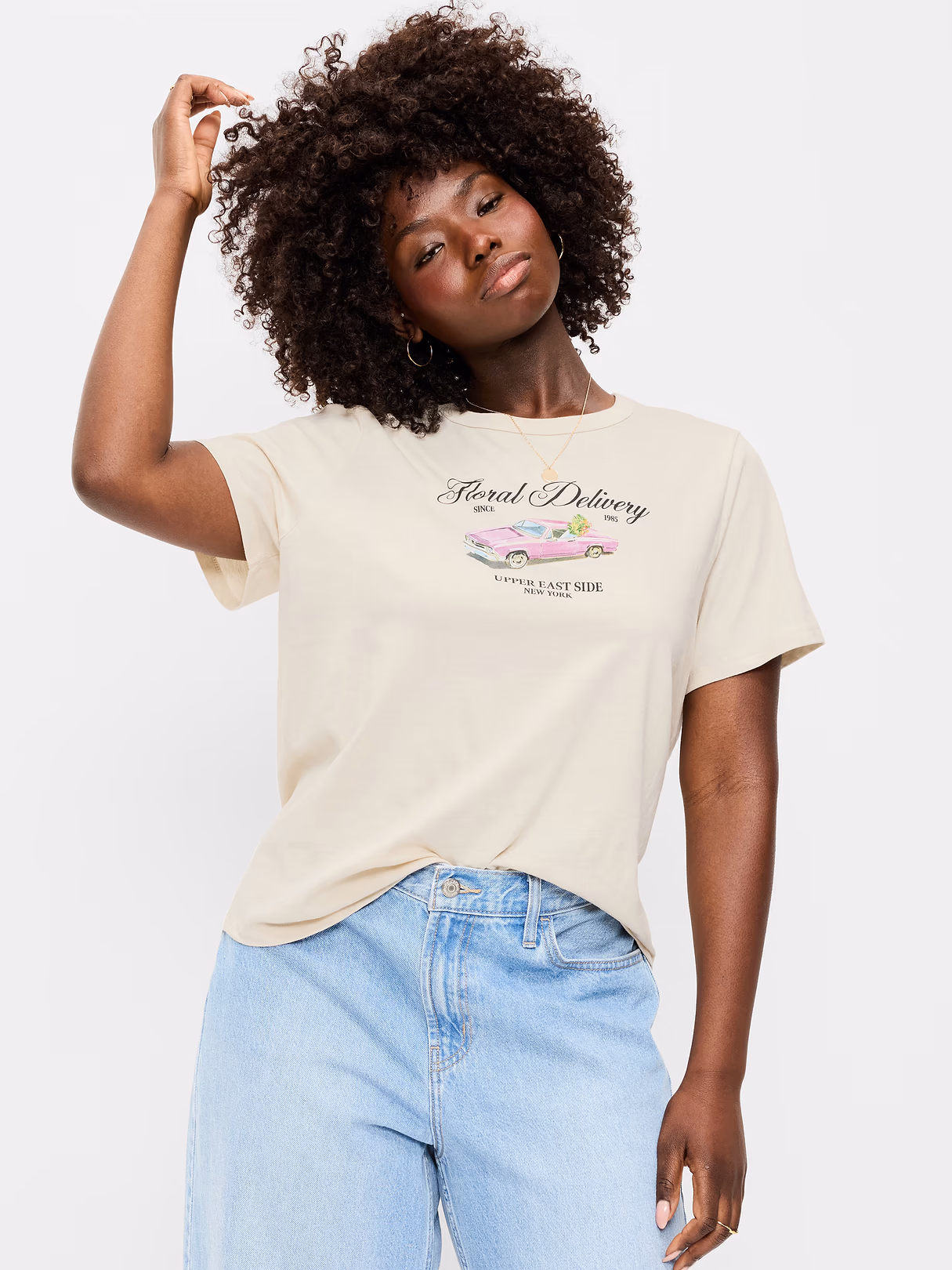 EveryWear Crew-Neck Graphic T-Shirt - Wish Bone