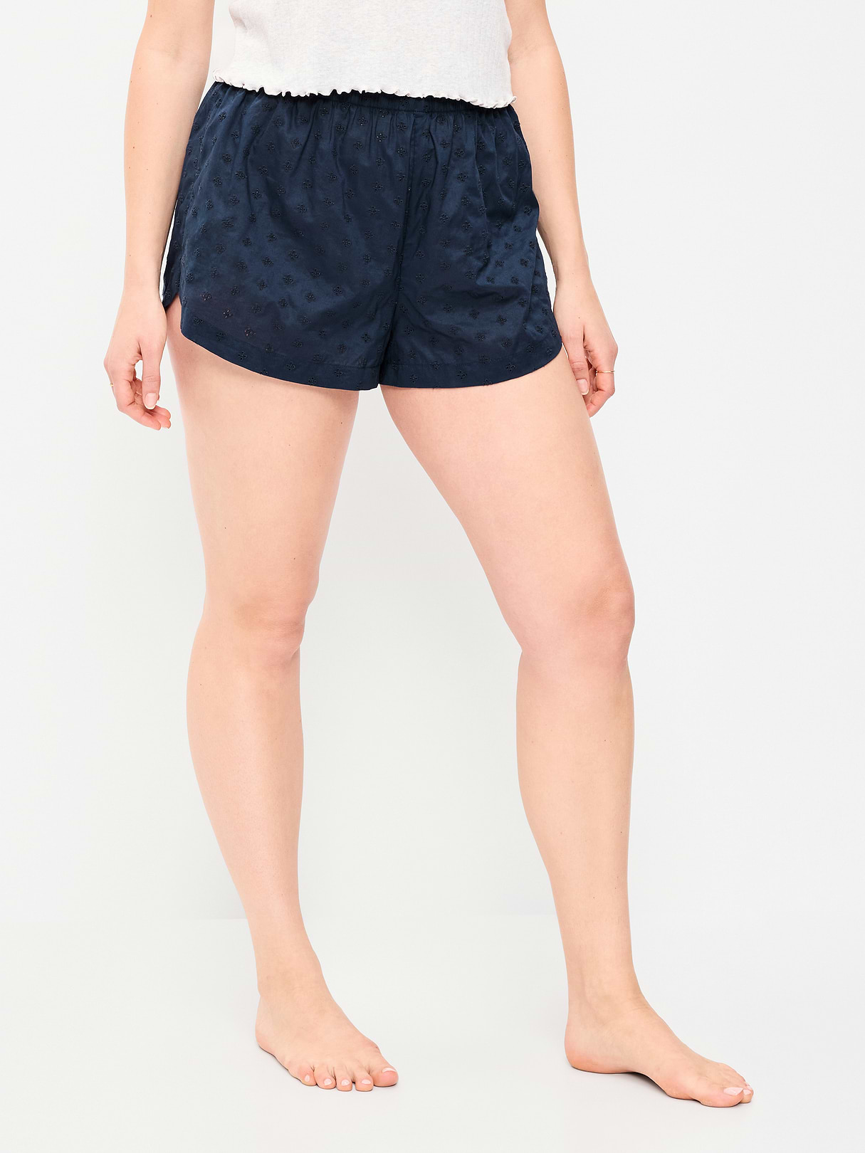 Classic Poplin Boxer Pajama Shorts - Navy